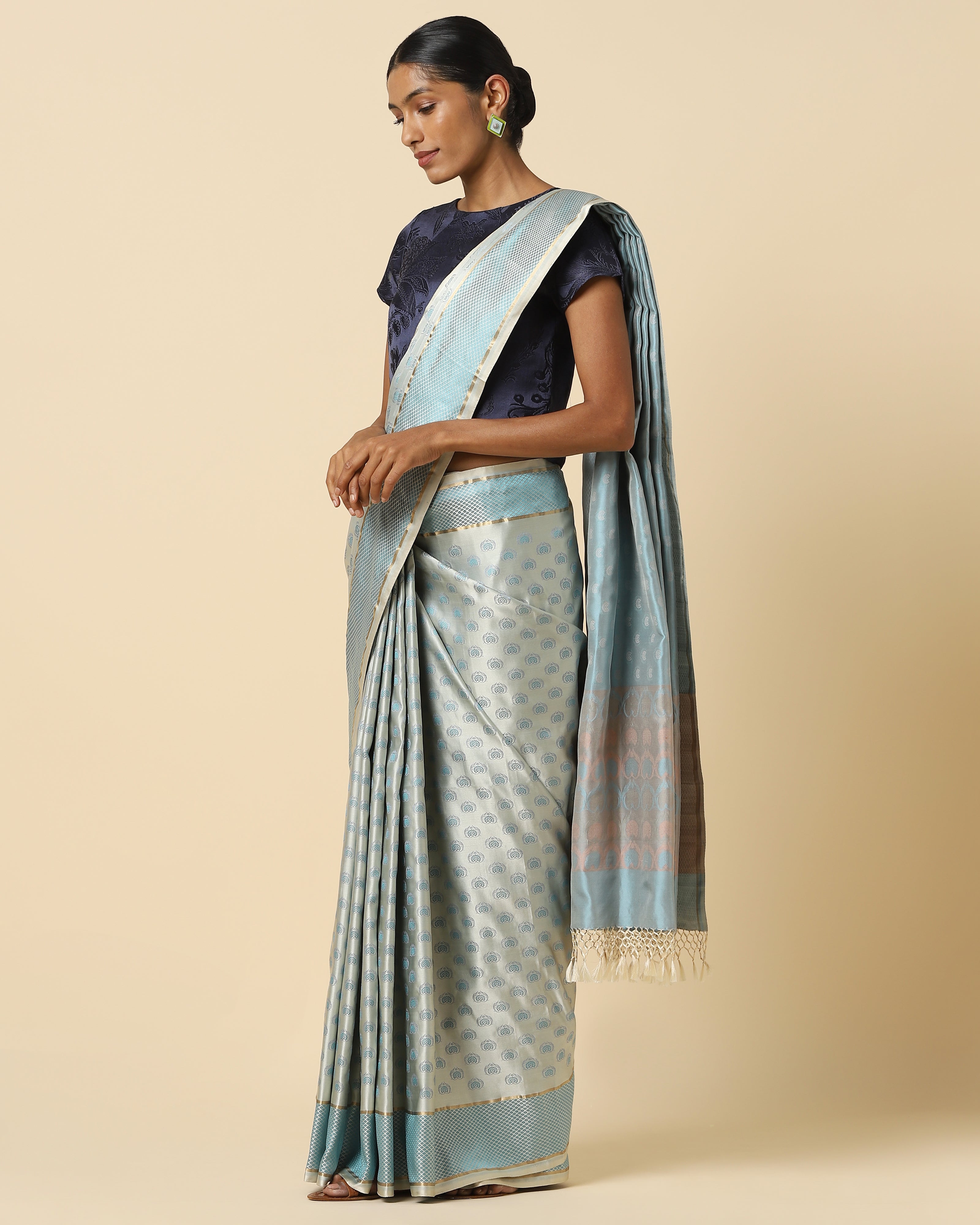 Srinjine Tanchoi Silk Saree