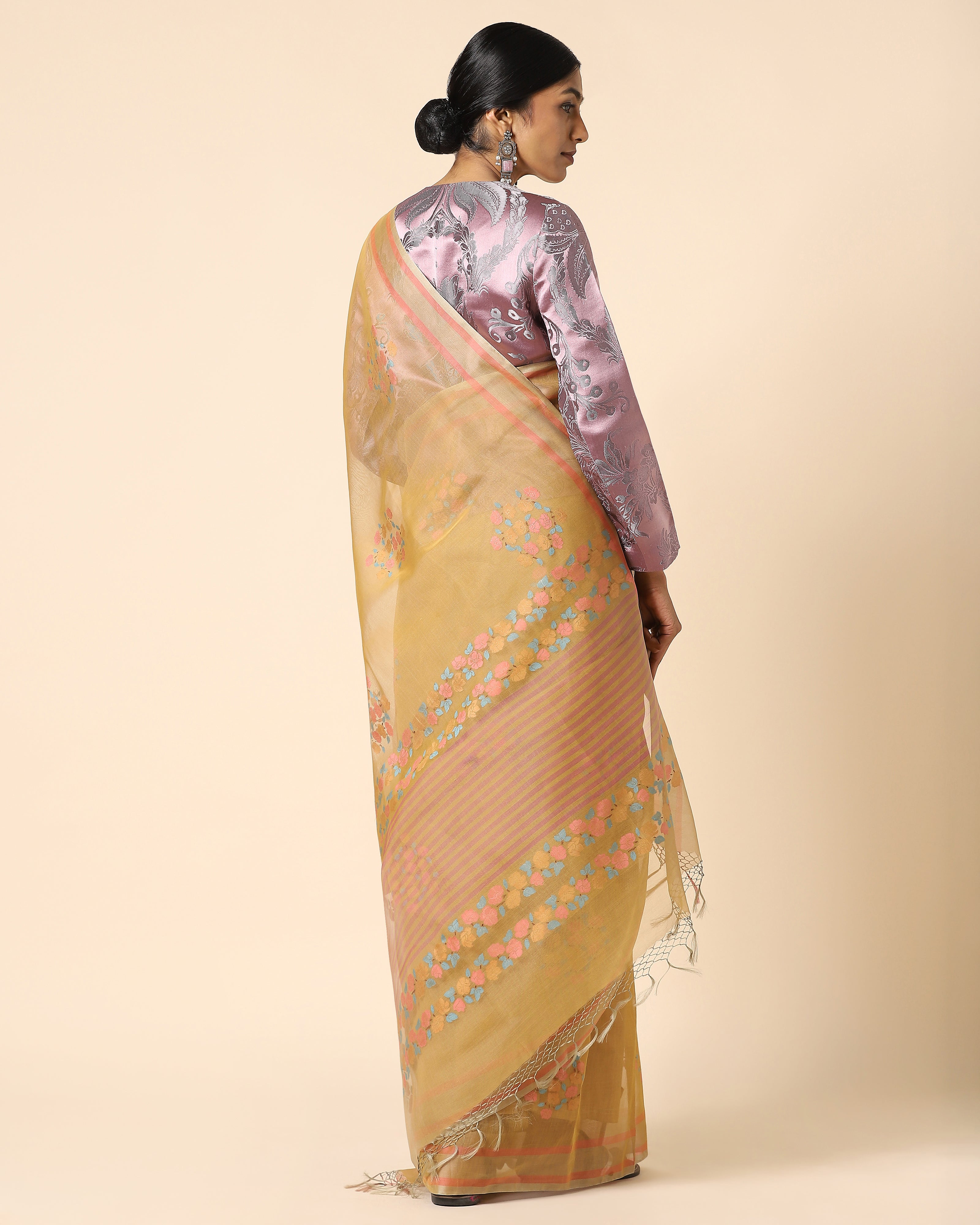 Ahika Jamdani Silk Cotton Saree