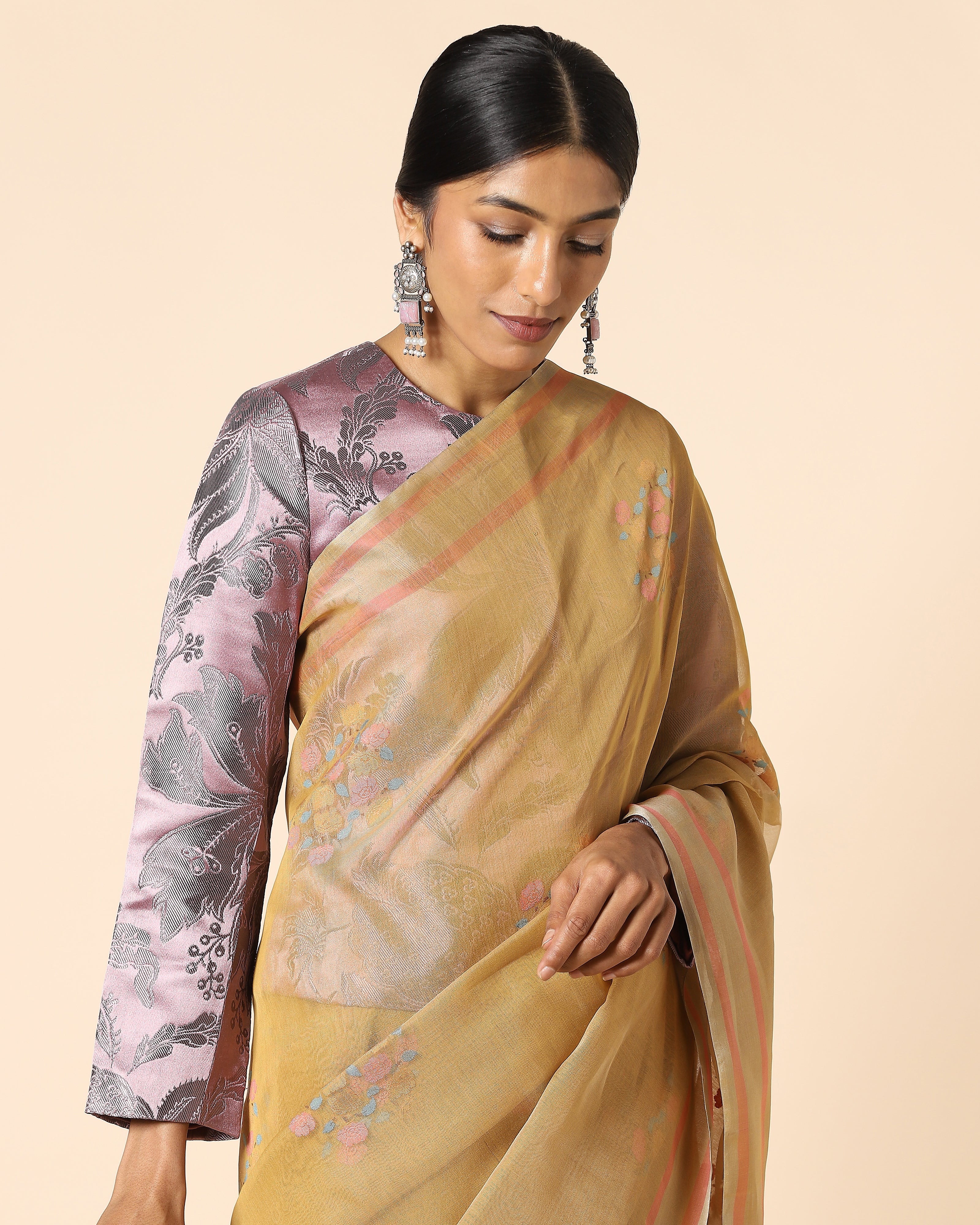 Ahika Jamdani Silk Cotton Saree