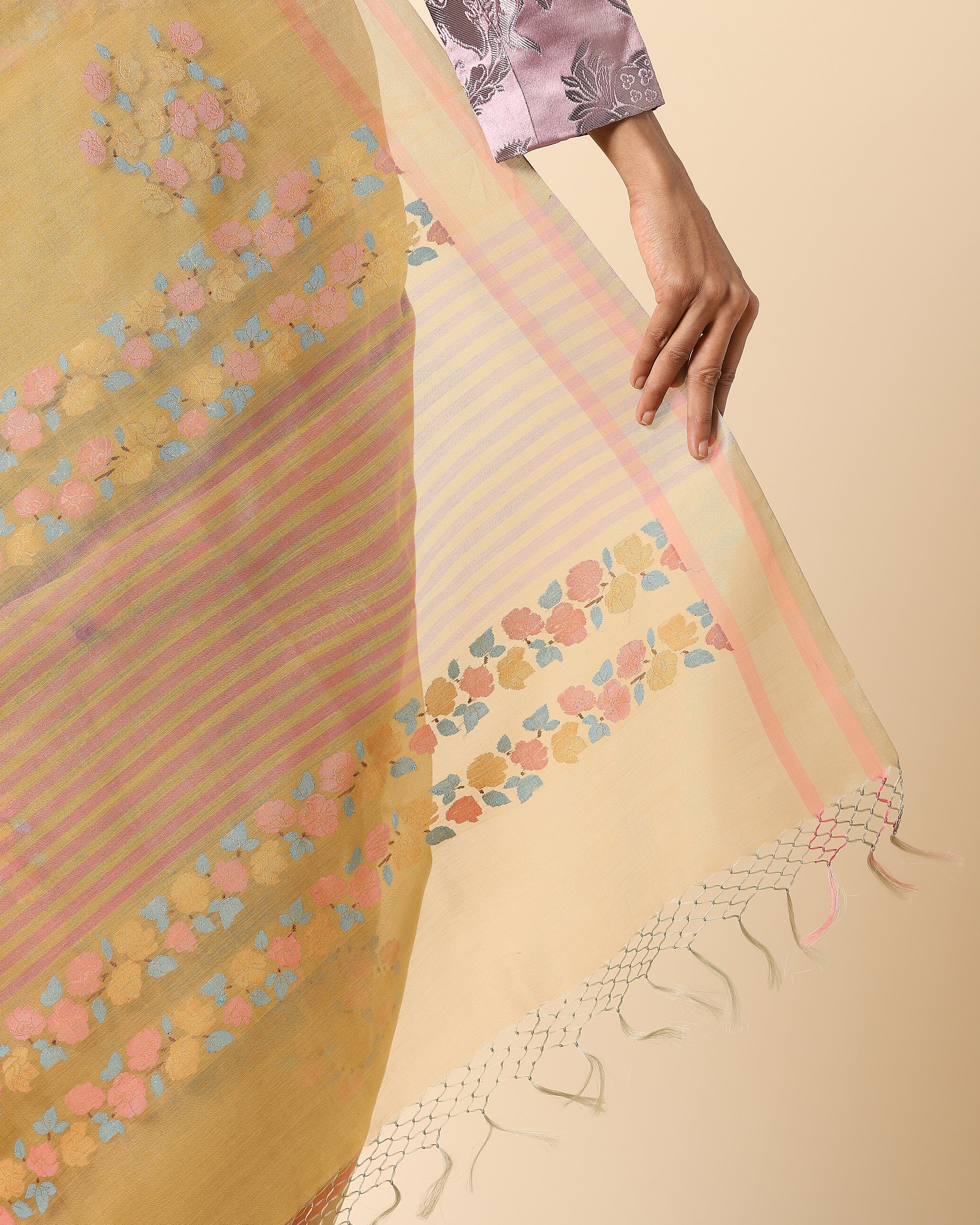 Ahika Jamdani Silk Cotton Saree