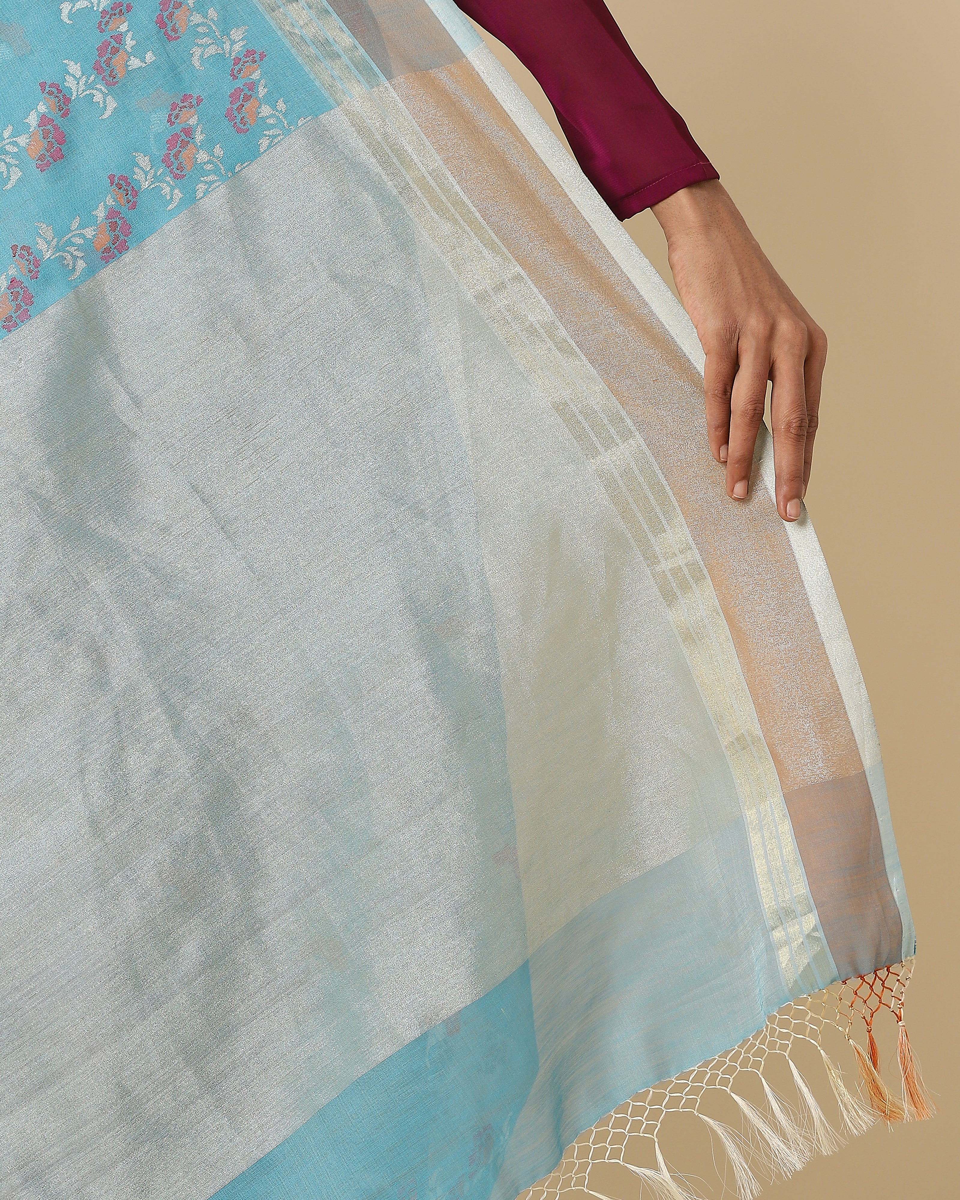 Meilo Jamdani Silk Cotton Saree