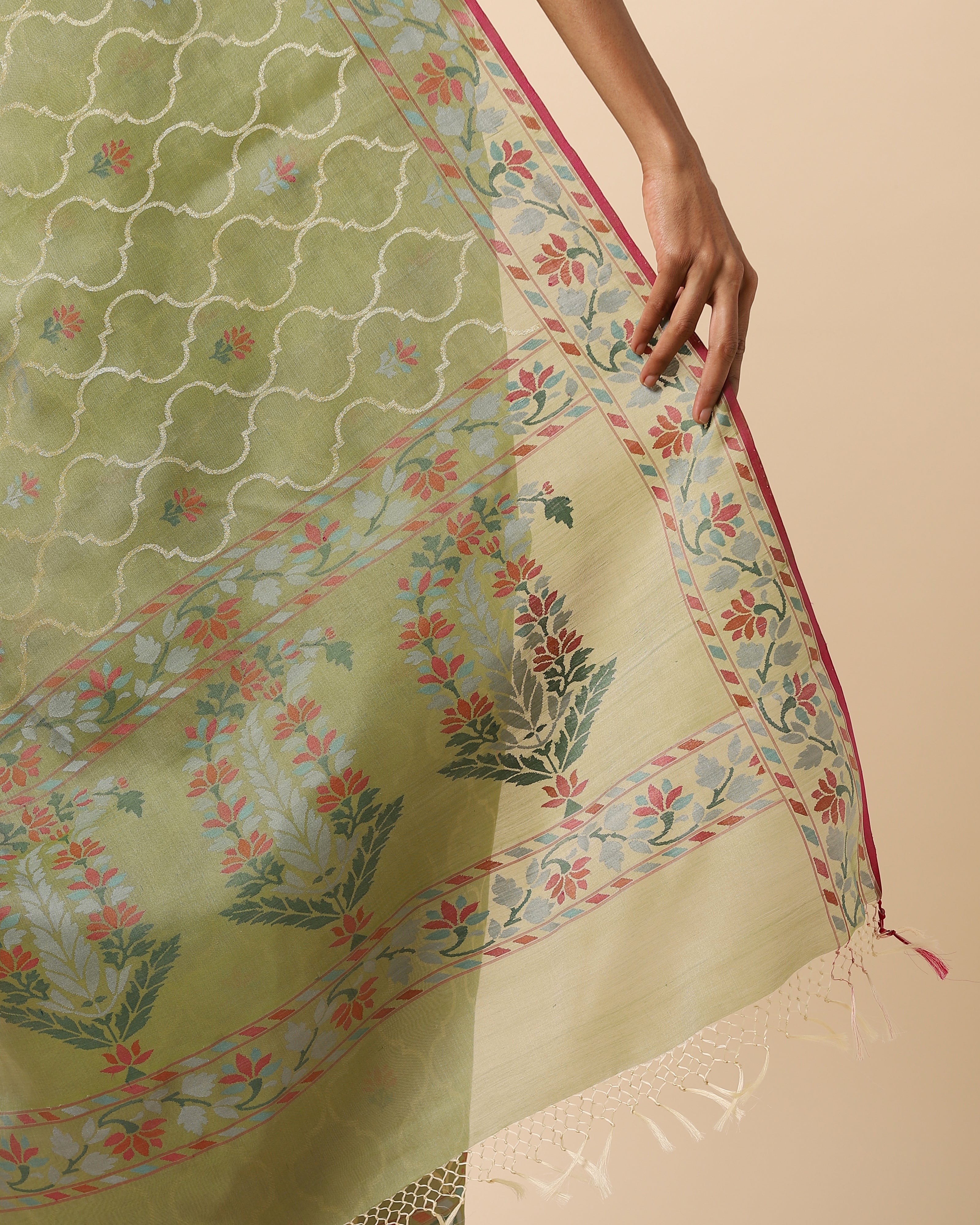 Afsa Jamdani Silk Cotton Saree