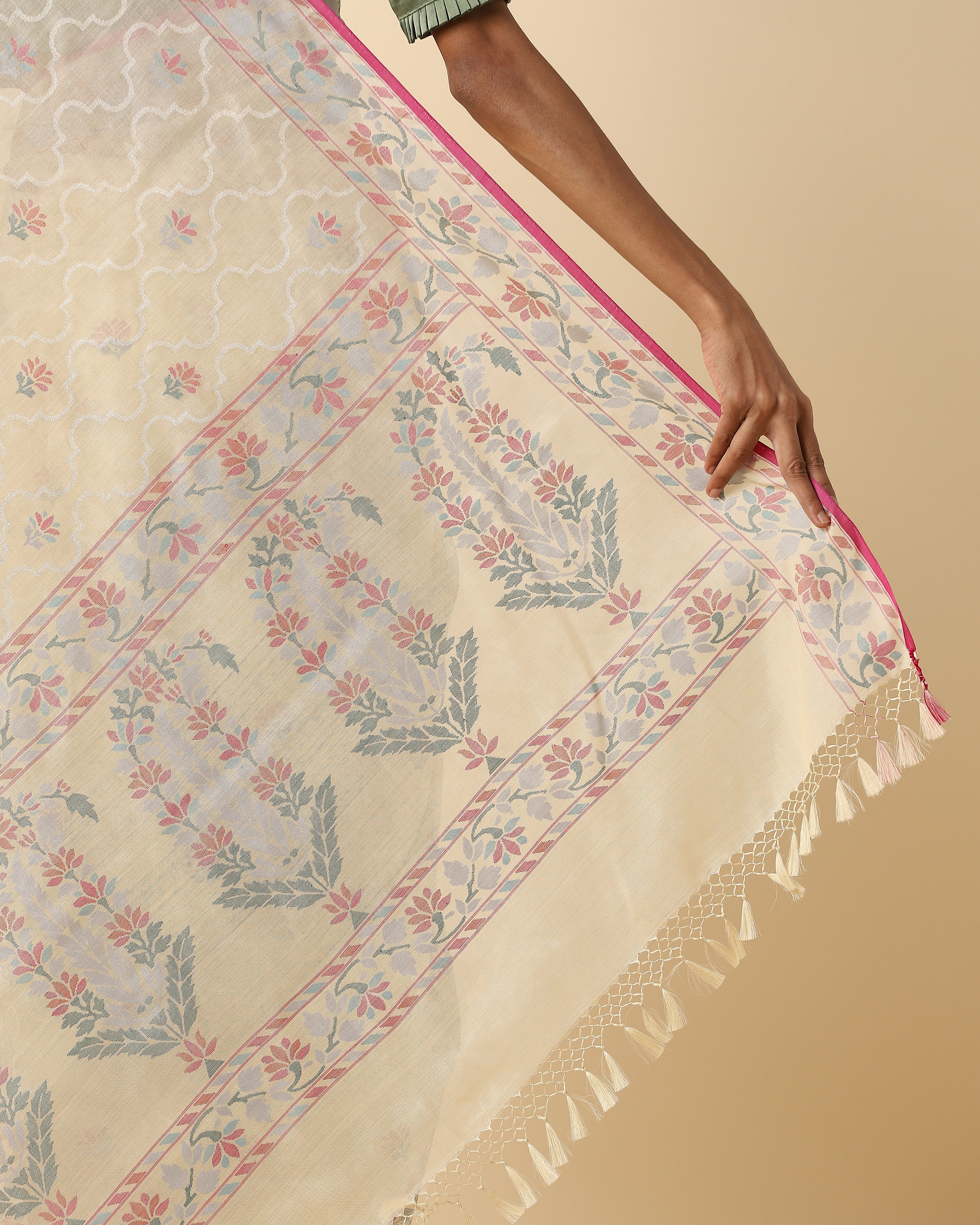 Afsa Banarasi Jamdani Silk Cotton Saree
