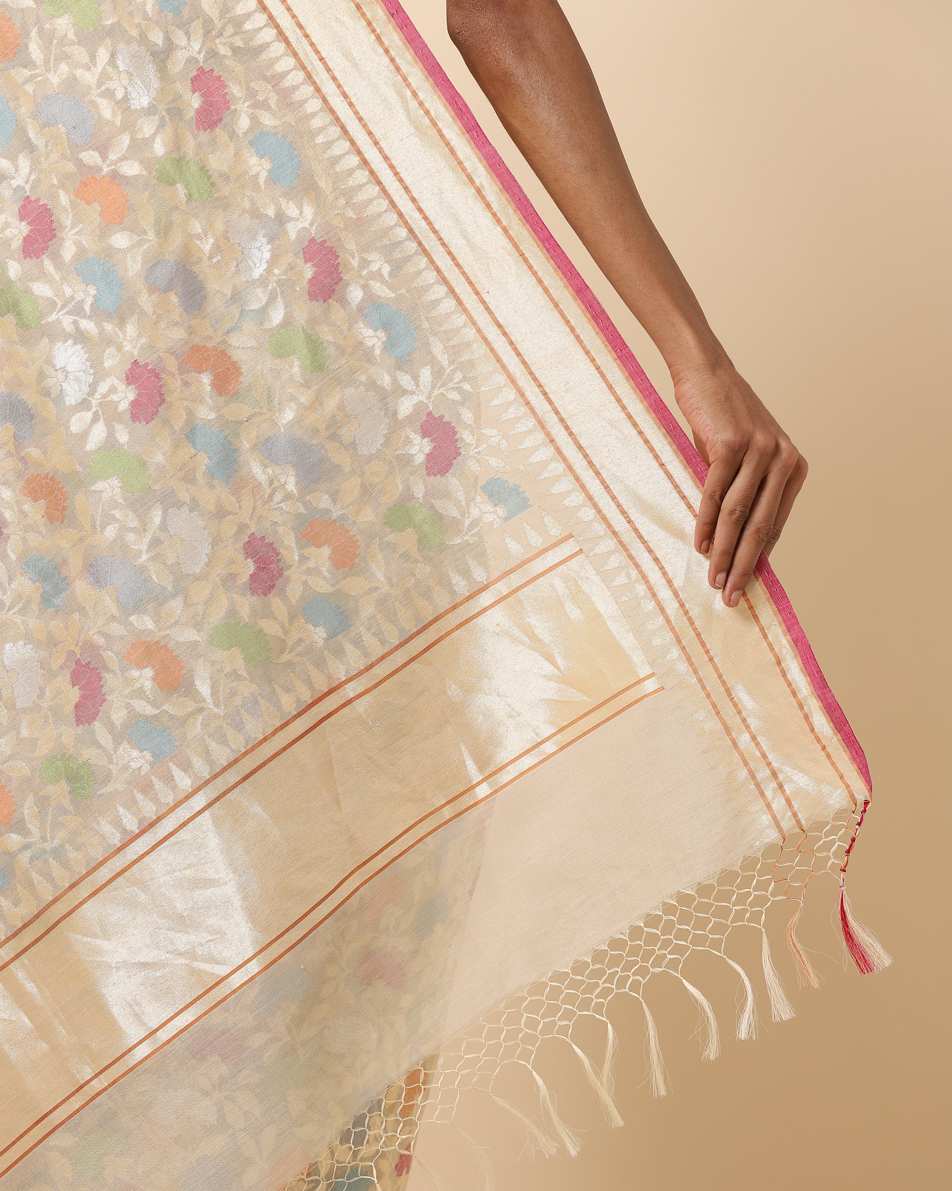 Ishank Jamdani Silk Cotton Saree