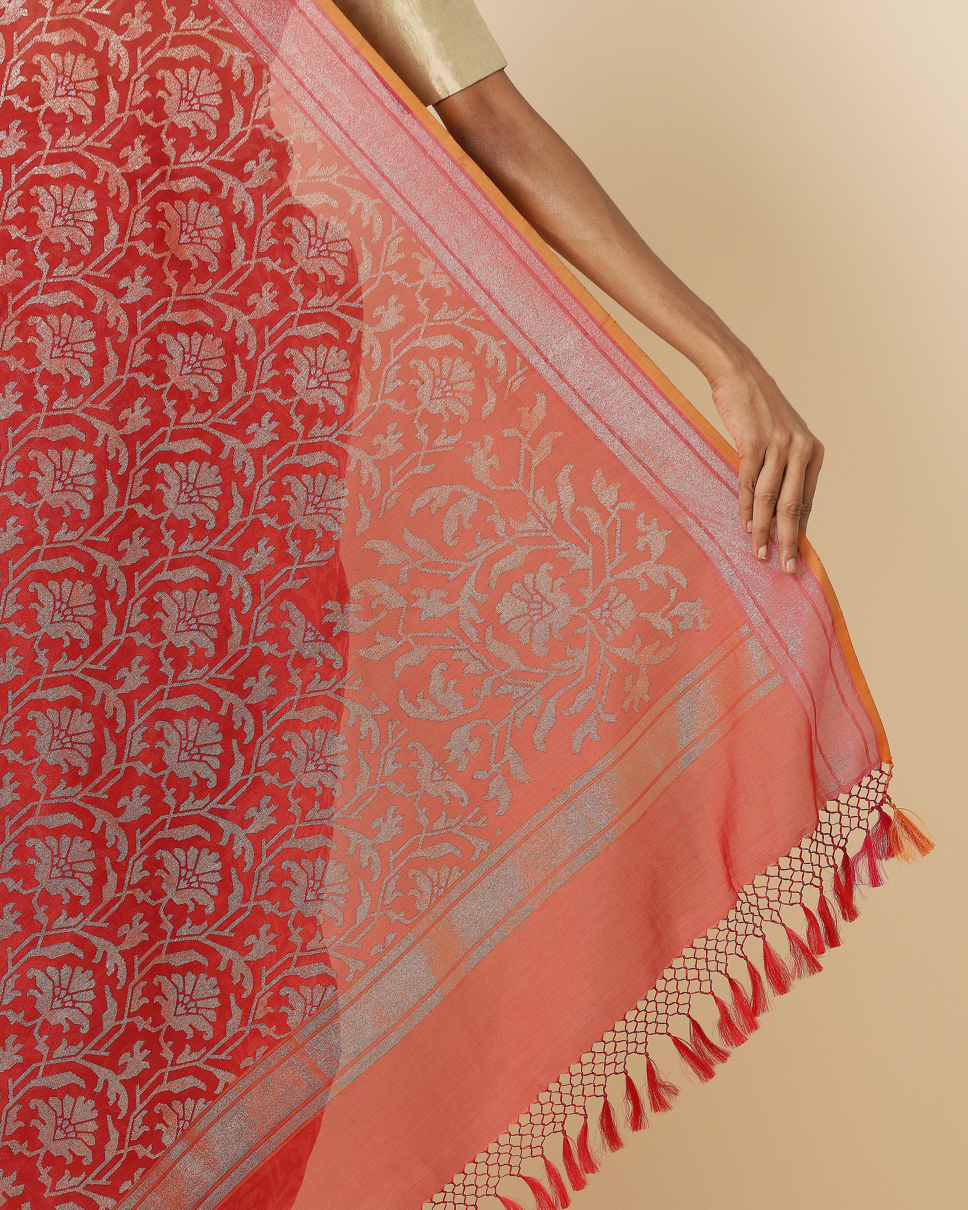 Laksh Jamdani Silk Cotton Saree