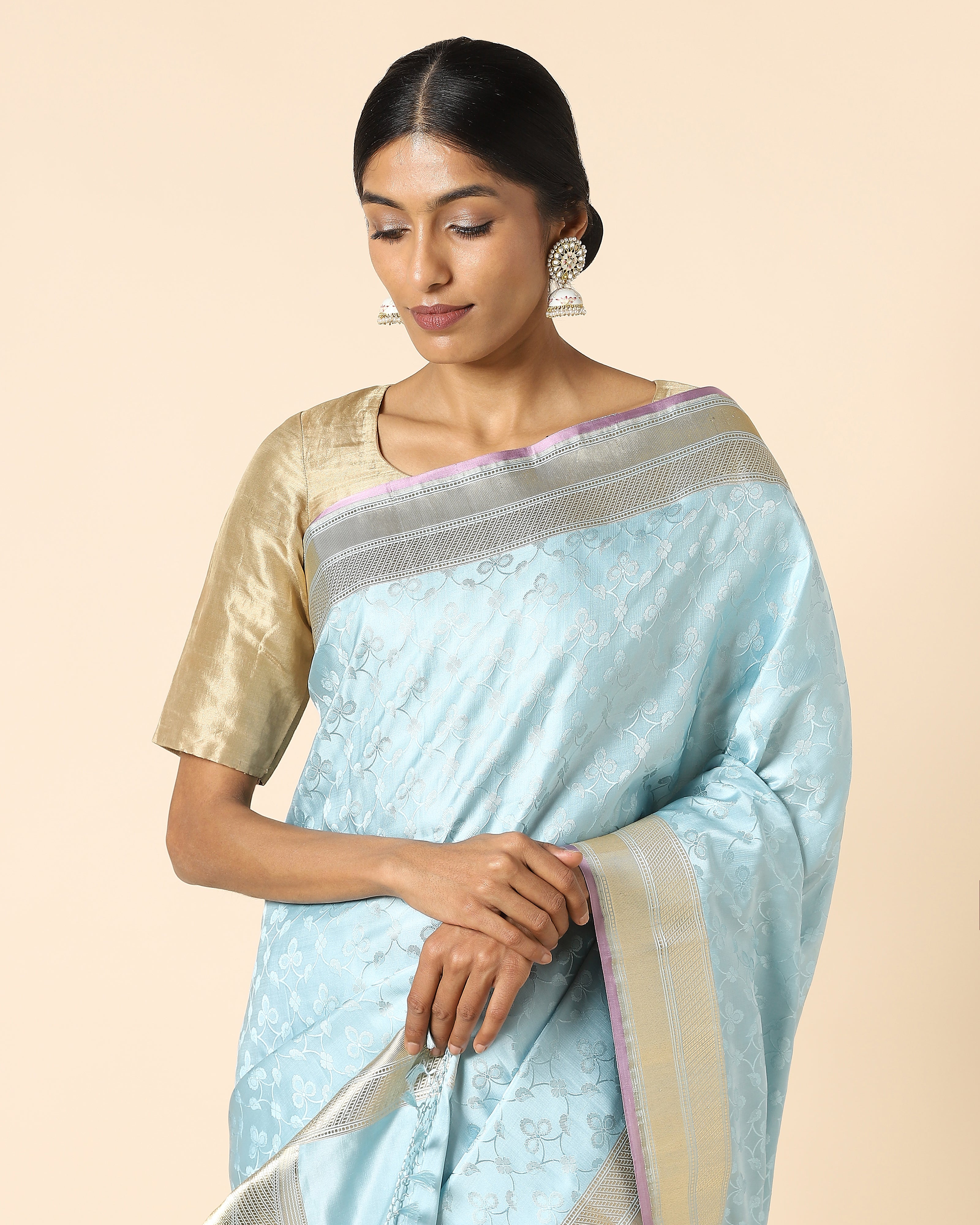 Saanvi Tanchoi Silk Saree