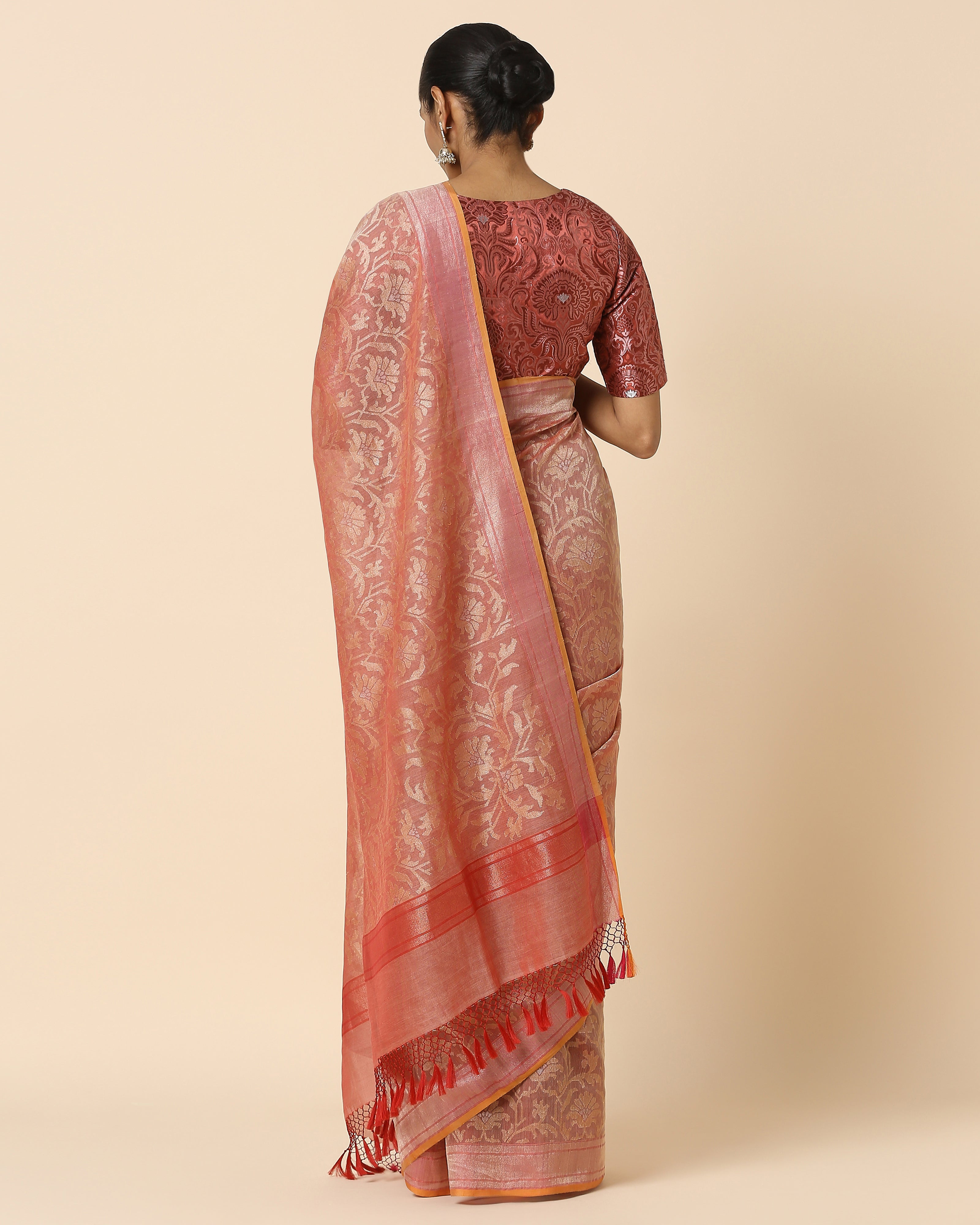 Laksh Banarasi Jamdani Silk Cotton Saree