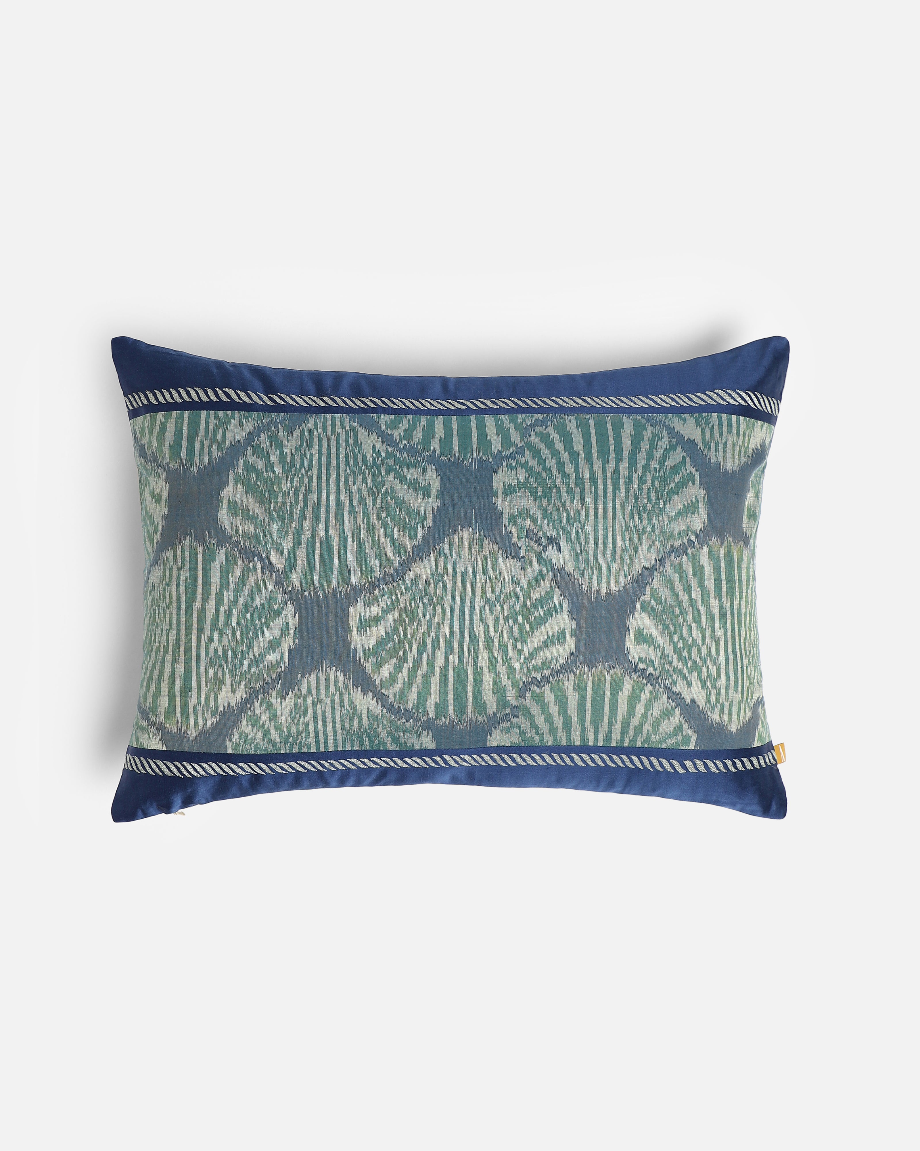 Naida Weft Ikat Cotton Silk Cushion Cover