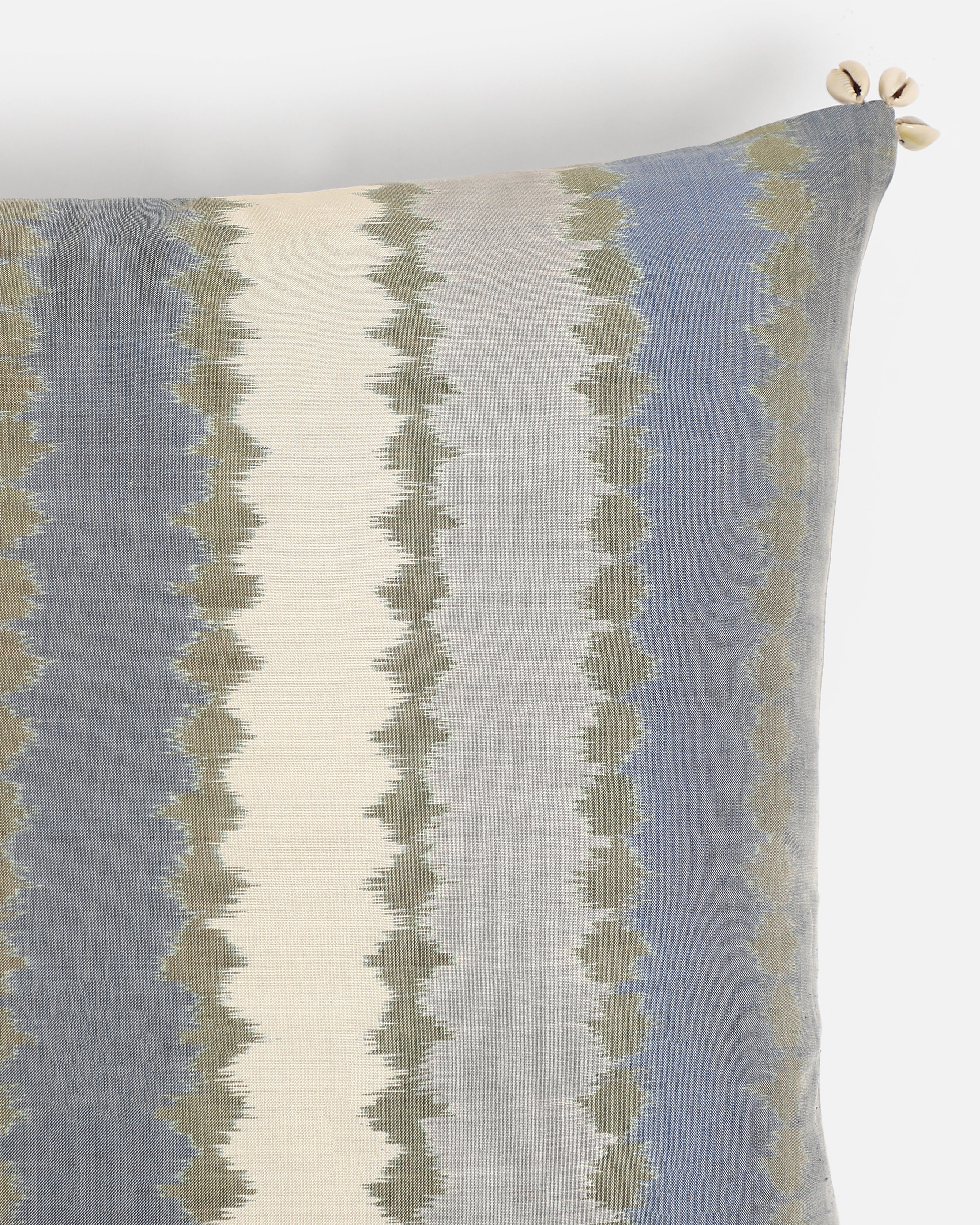 Malik Weft Ikat Cotton Silk Cushion Cover