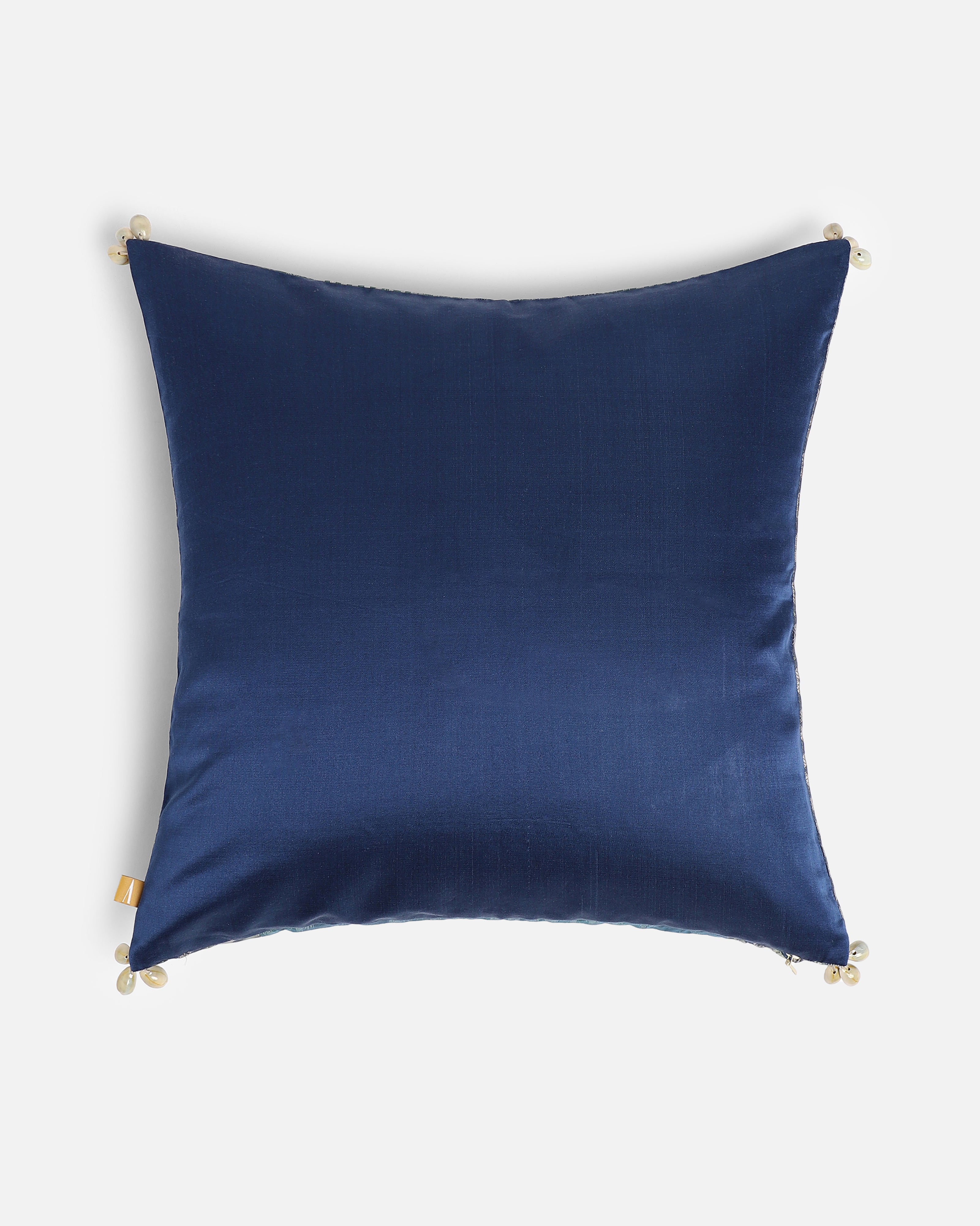 Naida Tal Weft Ikat Cotton Silk Cushion Cover