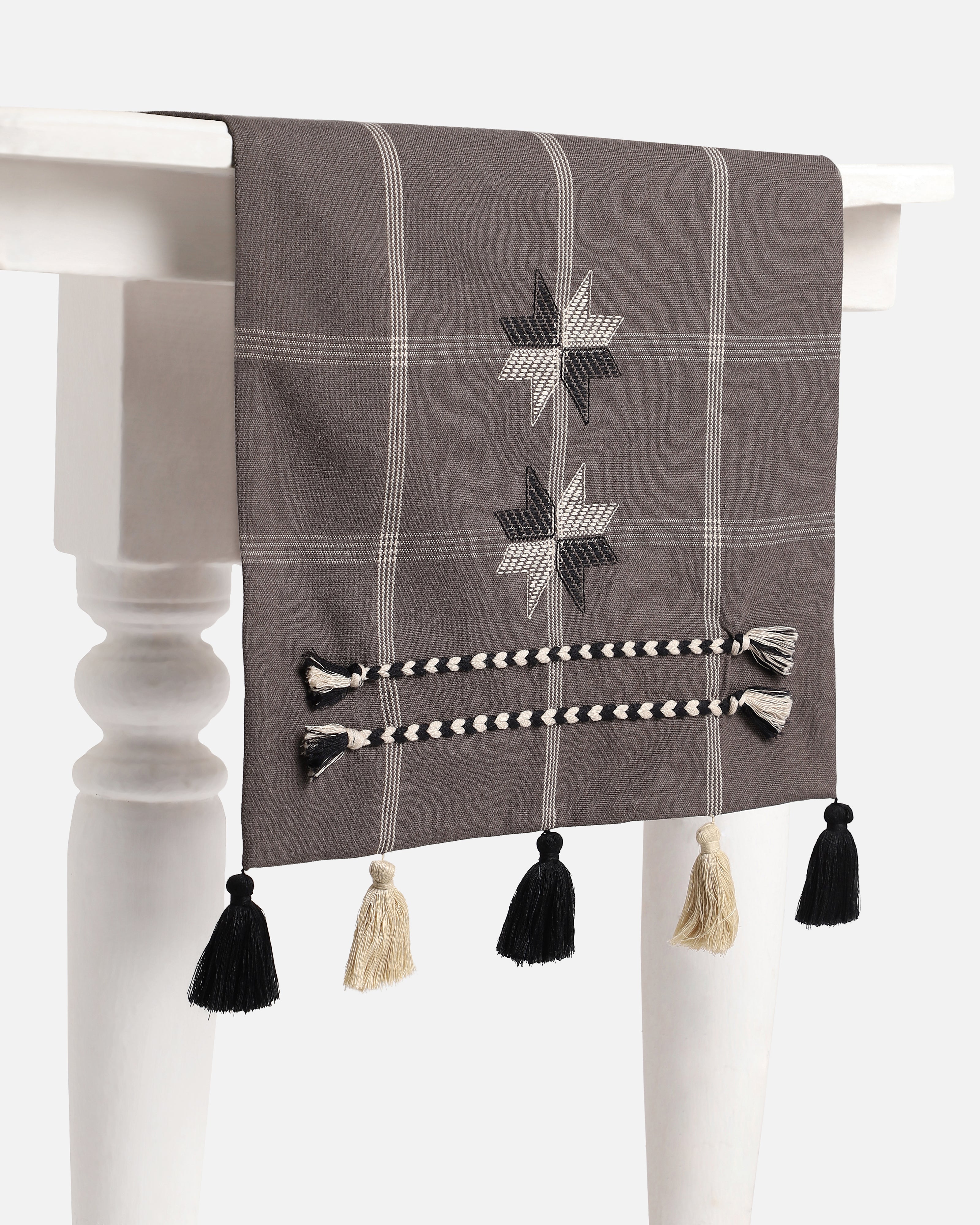 Helga Extra Weft Cotton Table Runner