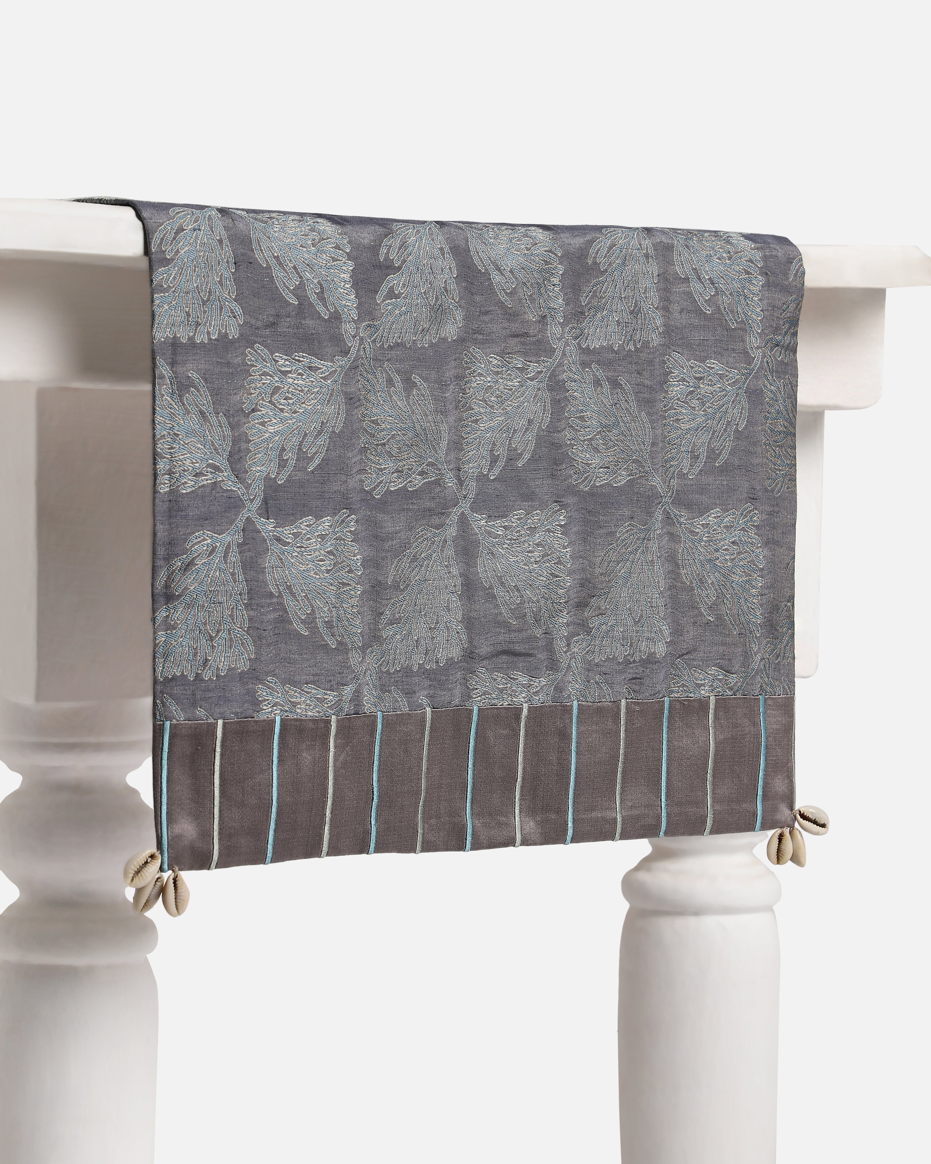 Misu Satin Brocade Silk Linen Table Runner