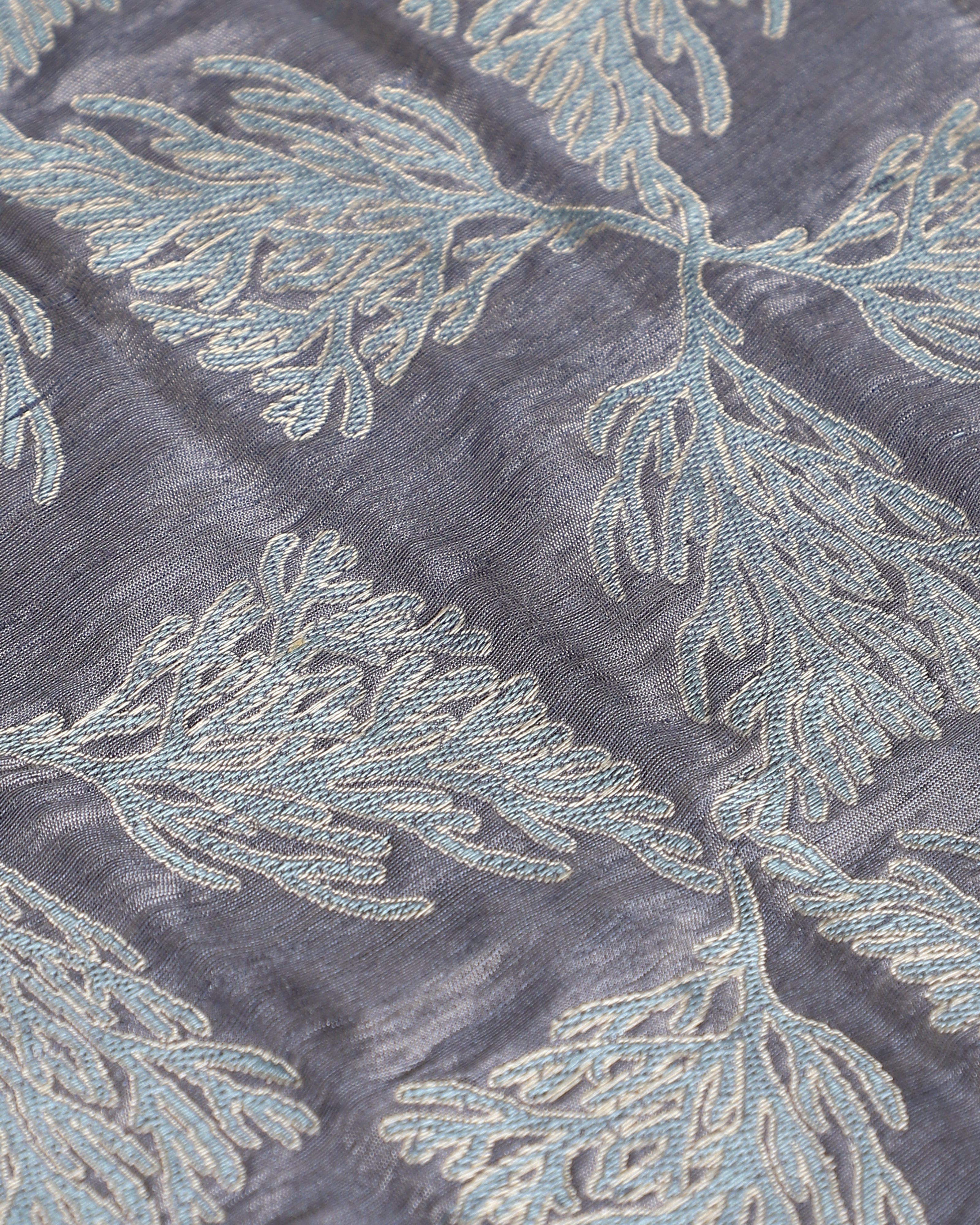 Misu Satin Brocade Silk Linen Table Runner