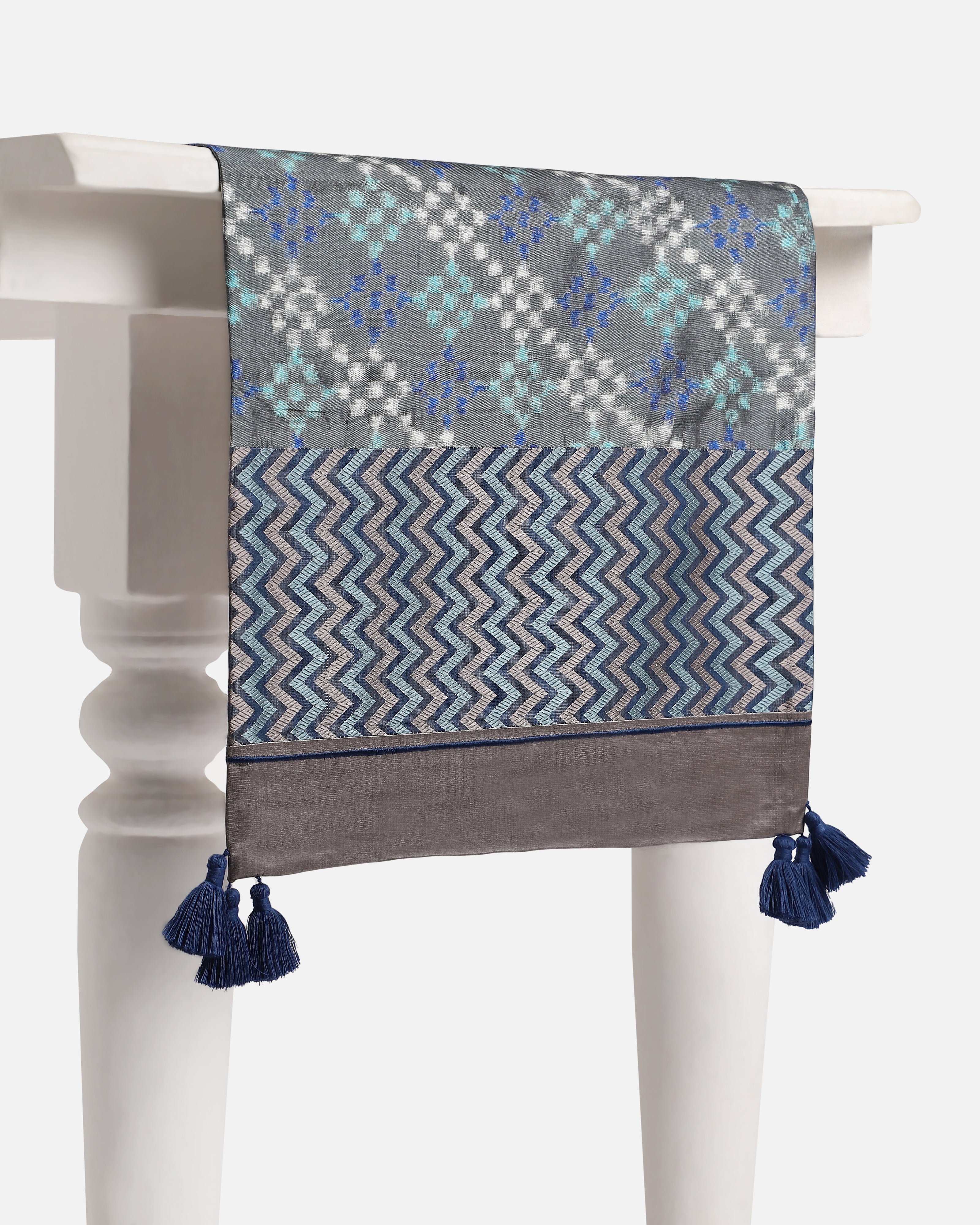 Strom Tal Double Ikat Silk Table Runner