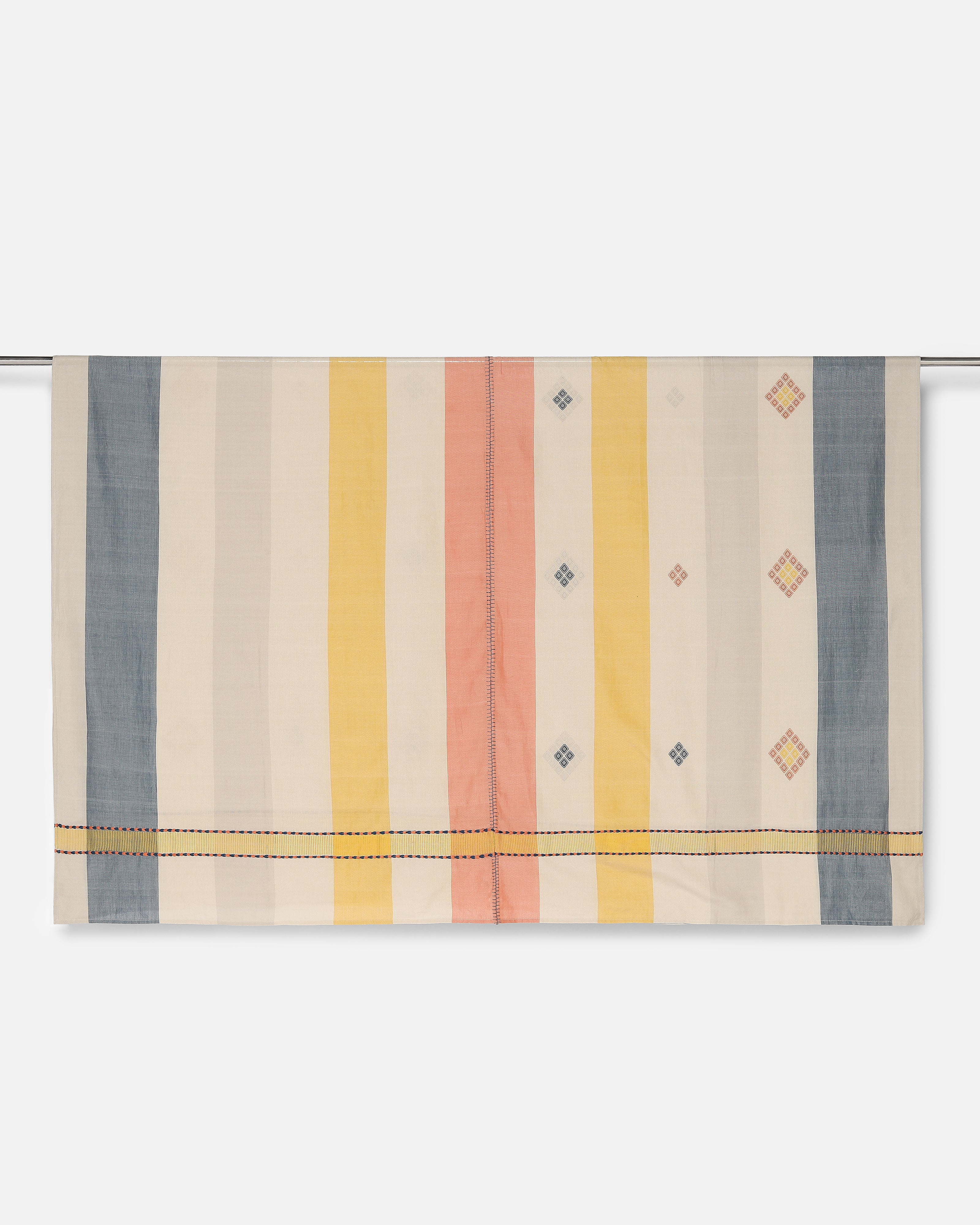 Zopia Bhujodi Extra Weft Cotton Double Bed Cover