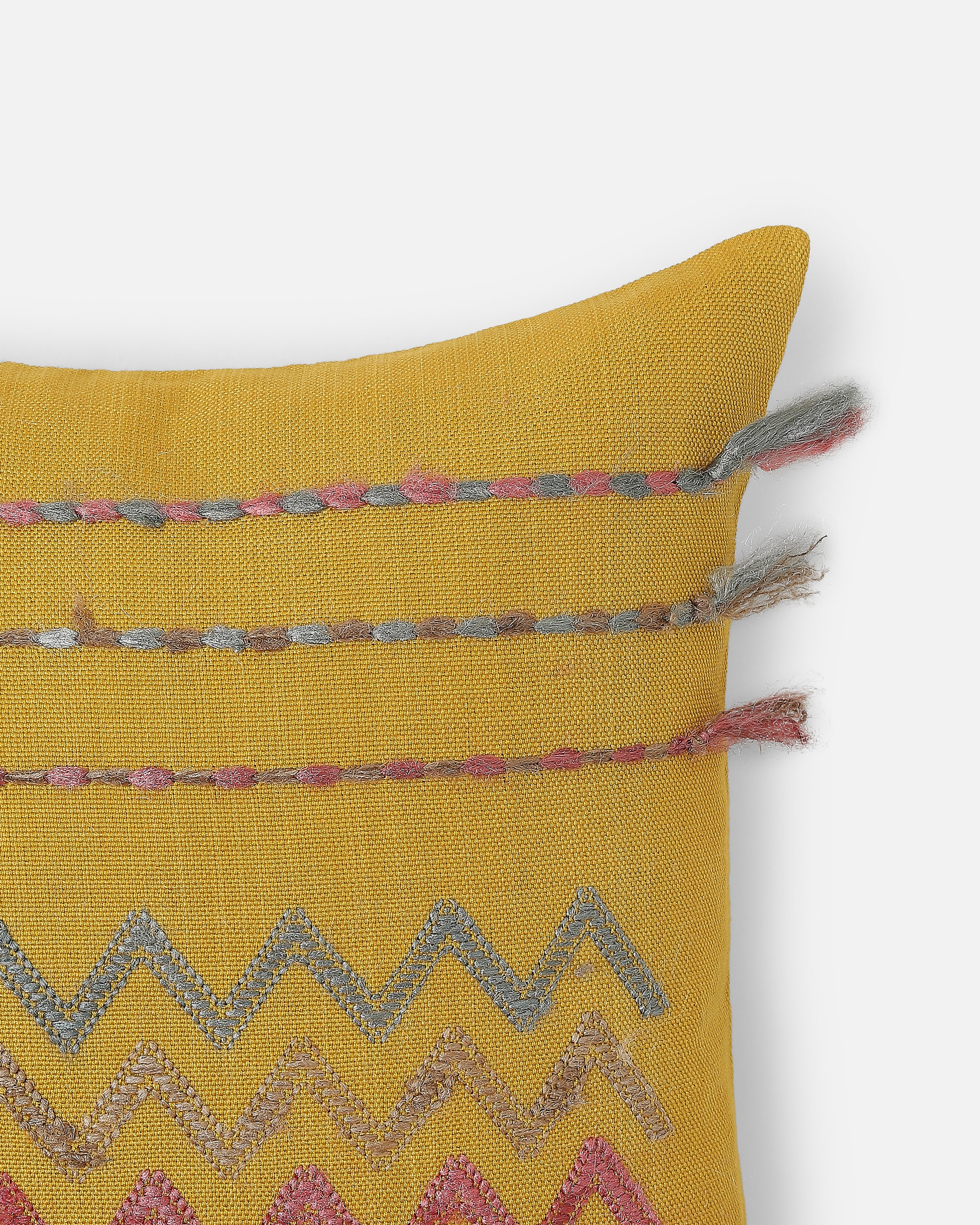 Tara Bhujodi Extra Weft Cotton Cushion Cover