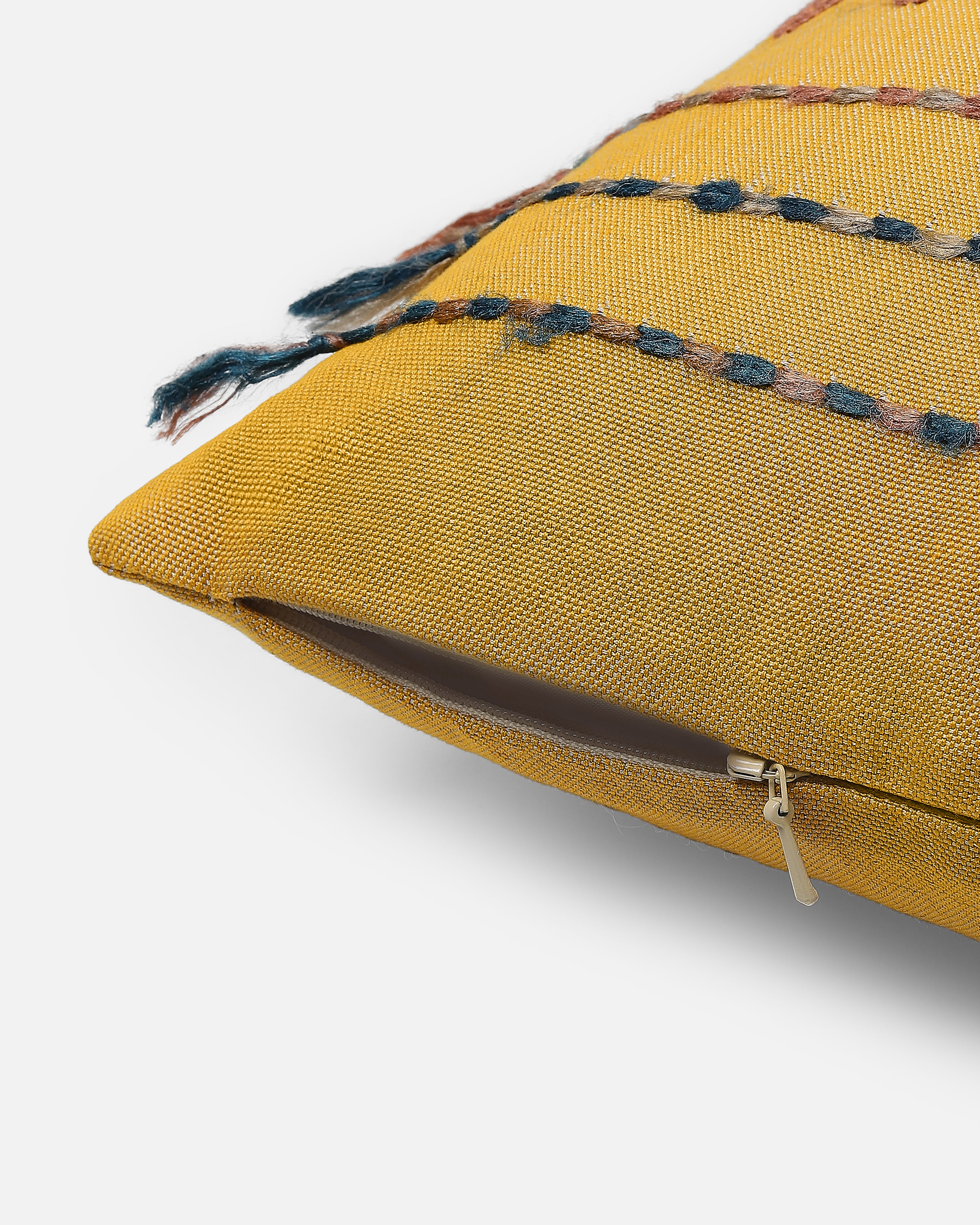 Tara Bhujodi Extra Weft Cotton Cushion Cover
