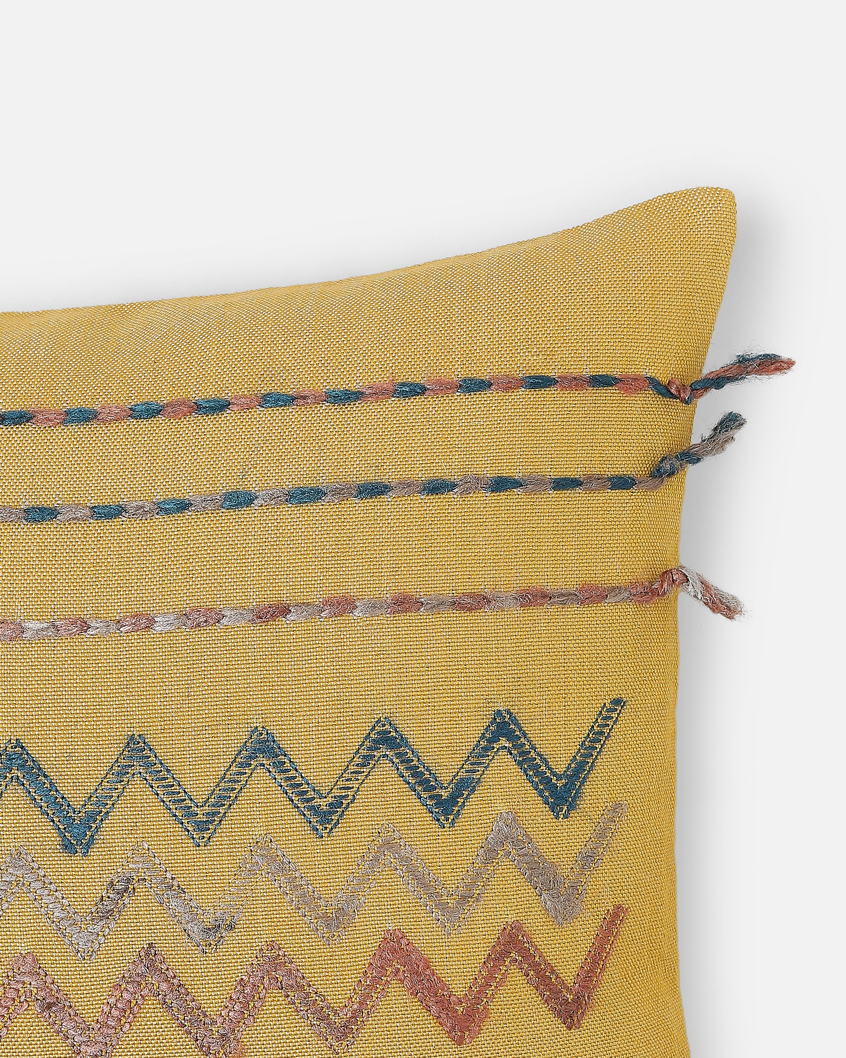 Tara Bhujodi Extra Weft Cotton Cushion Cover