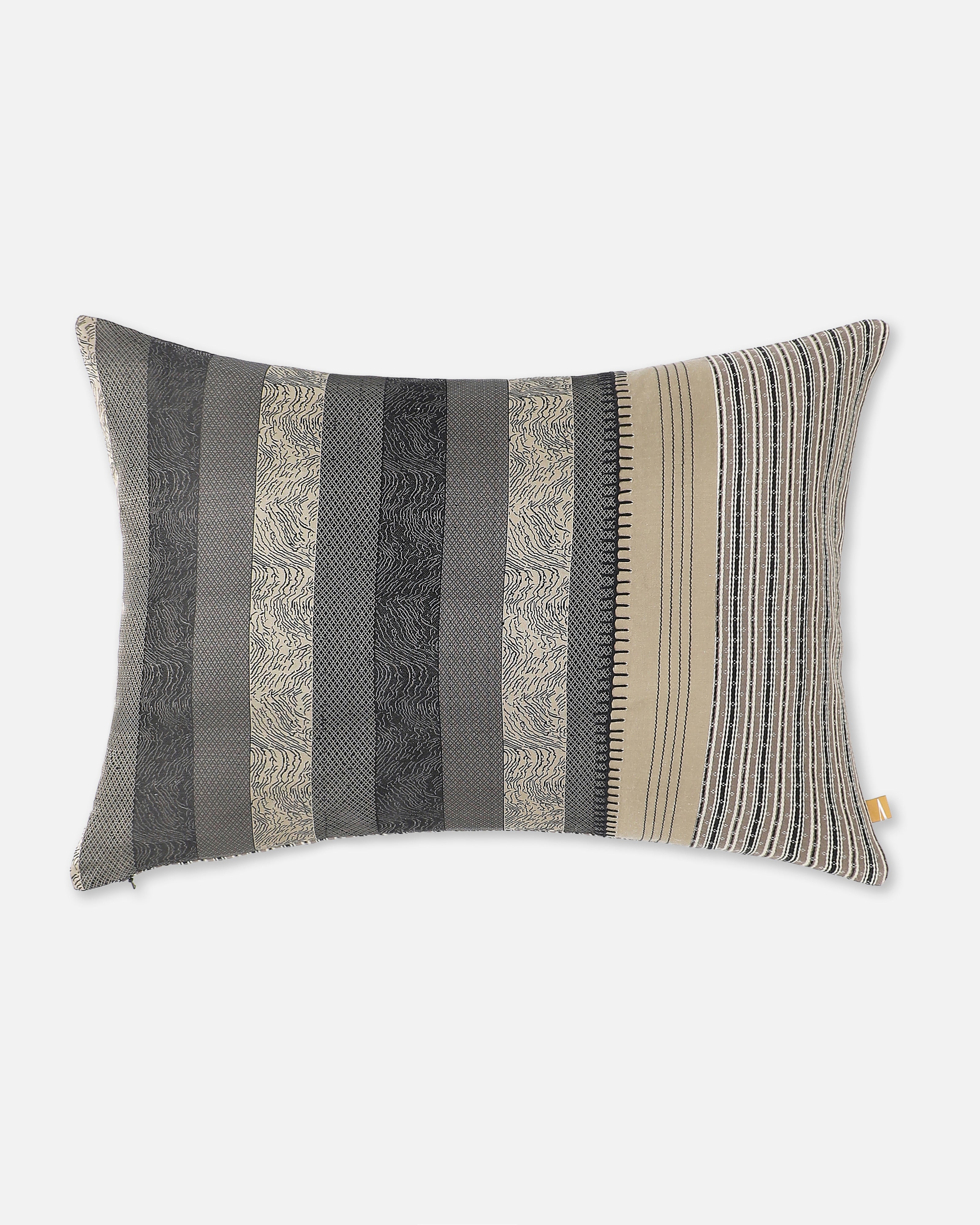 Bark Banarasi Tanchoi Silk Cushion Cover