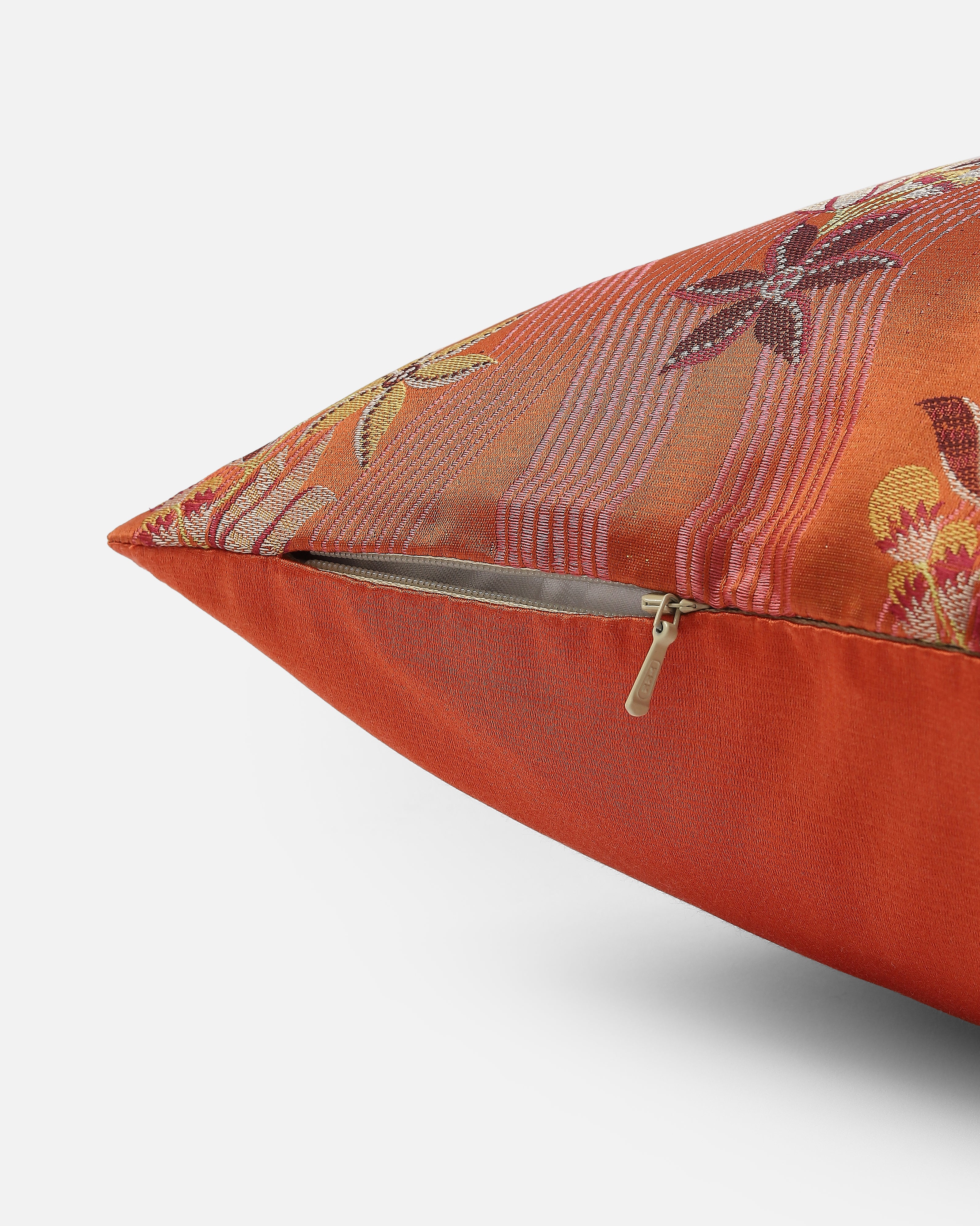 Fleur Banarasi Tanchoi Silk Cushion Cover