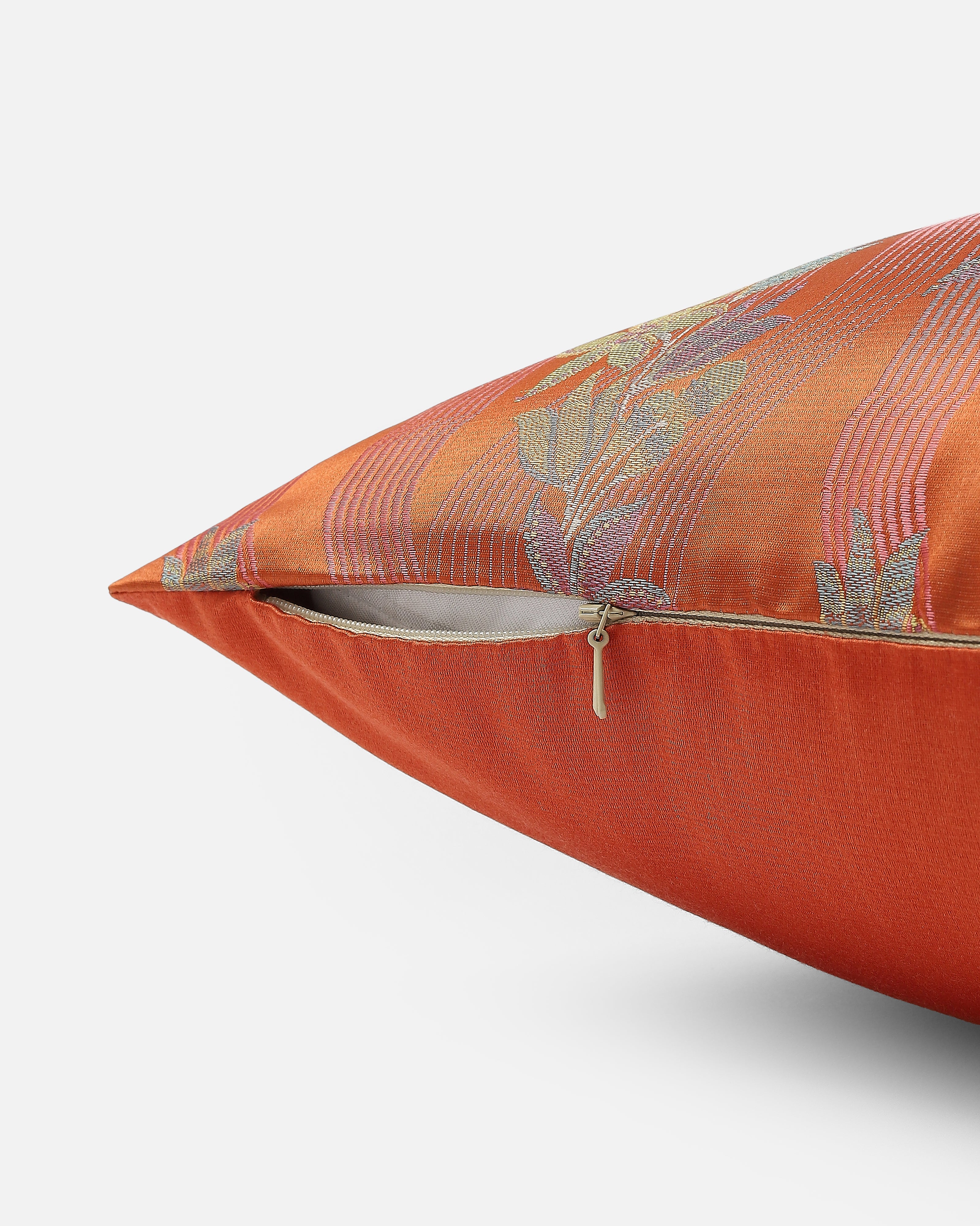 Fleur Banarasi Tanchoi Silk Cushion Cover