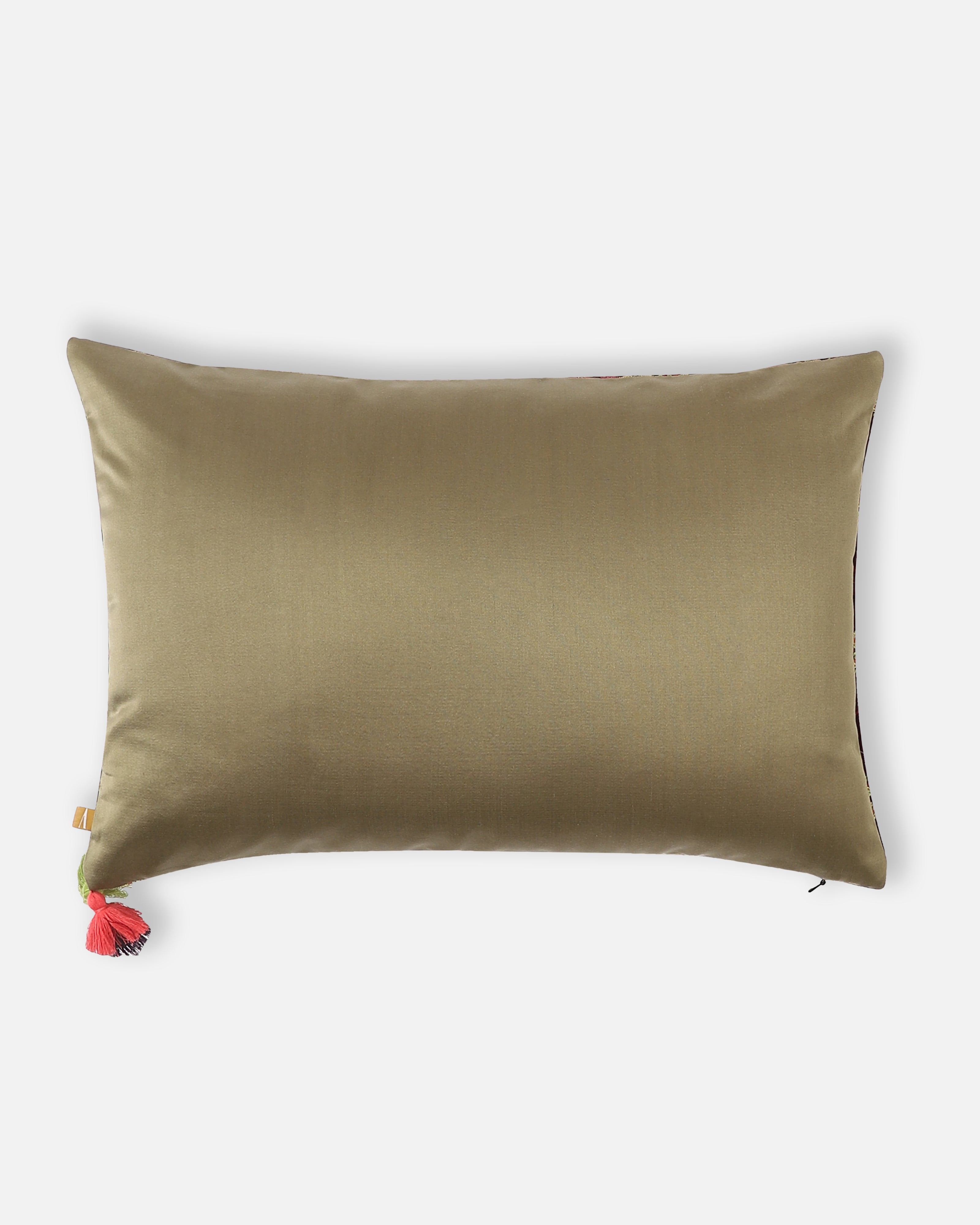 Eliot Banarasi Satin Brocade Silk Viscose Cushion Cover