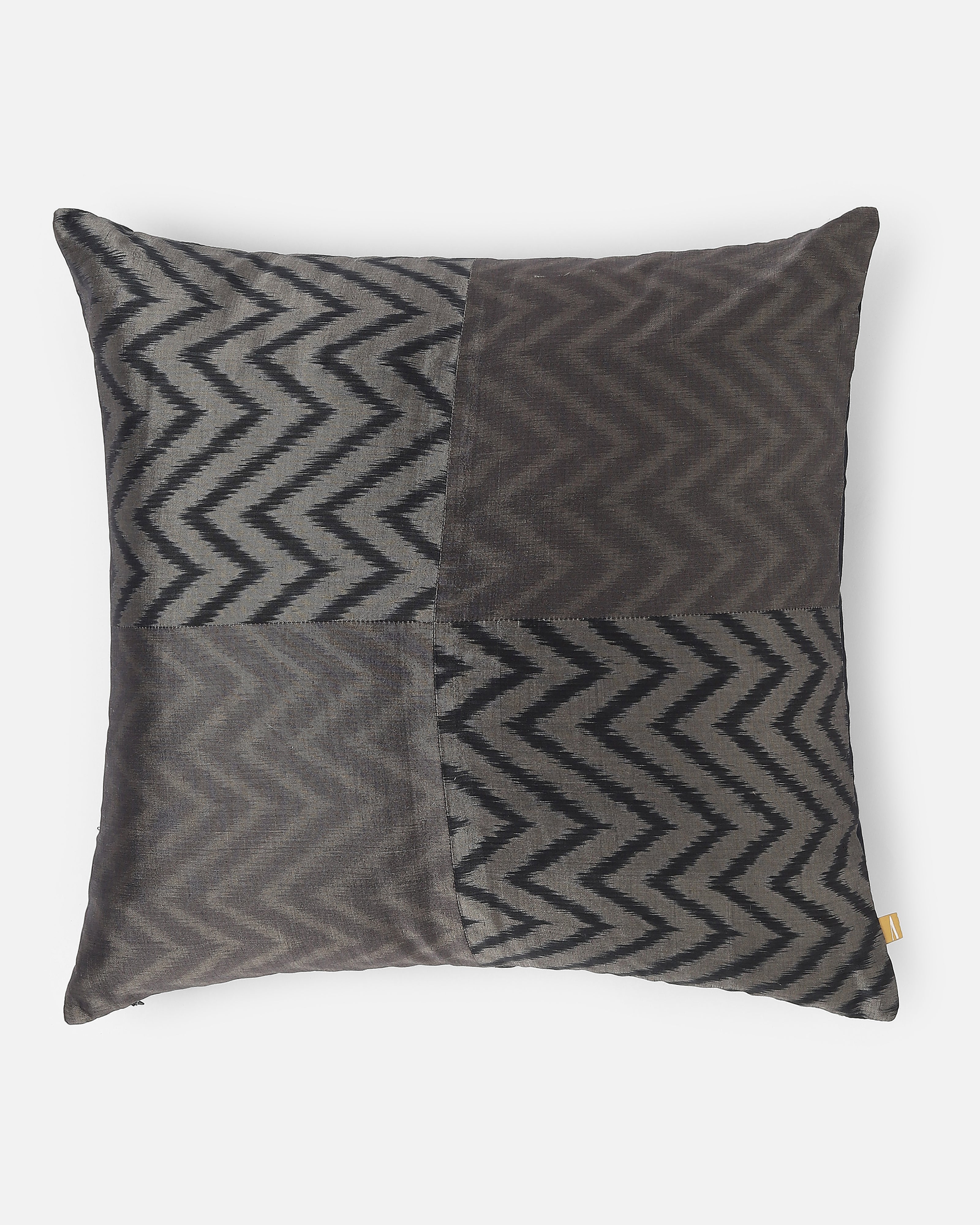 Hills Pochampally Weft Ikat Cotton Silk Cushion Cover