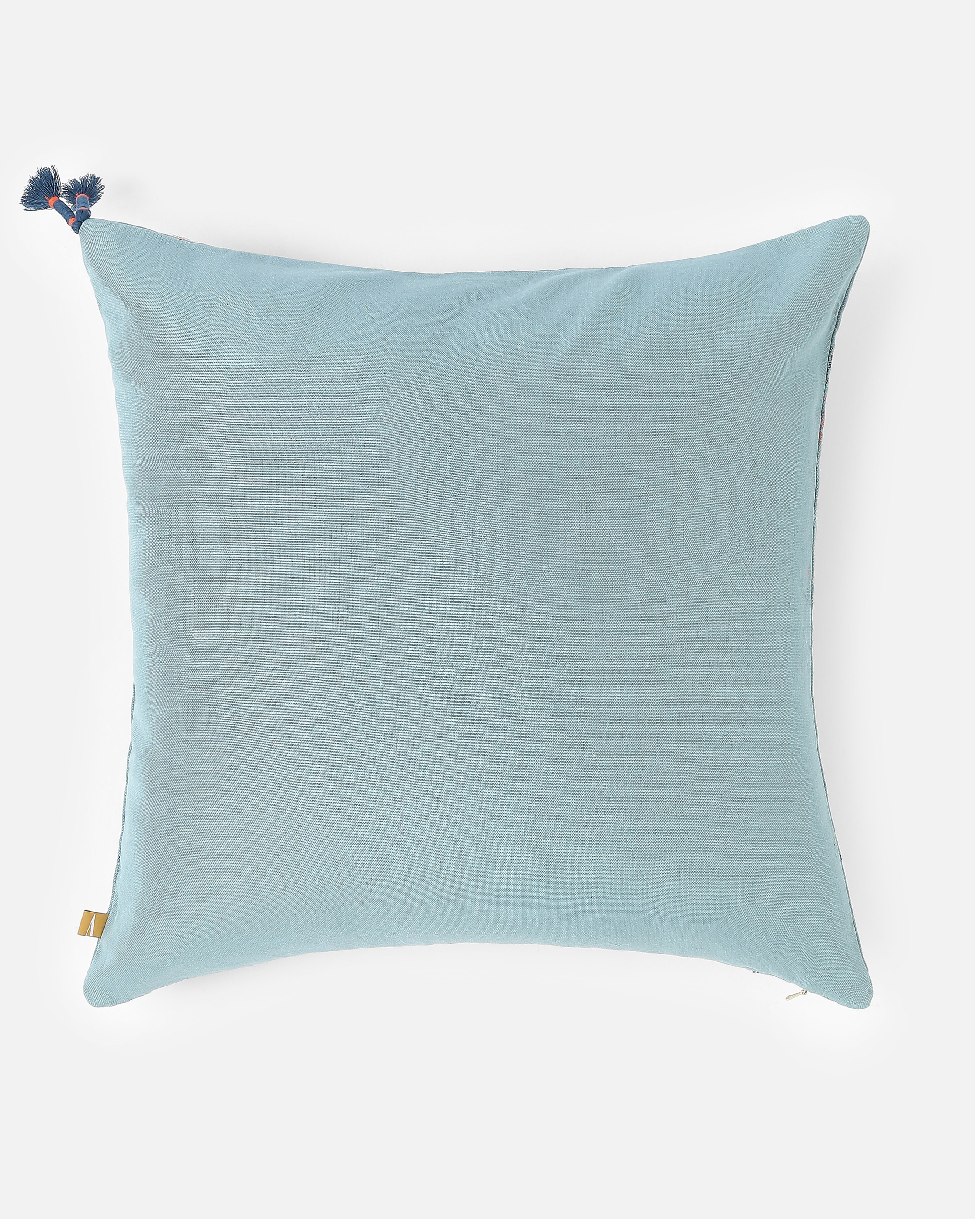 Poppy Bhujodi Extra Weft Cotton Cushion Cover