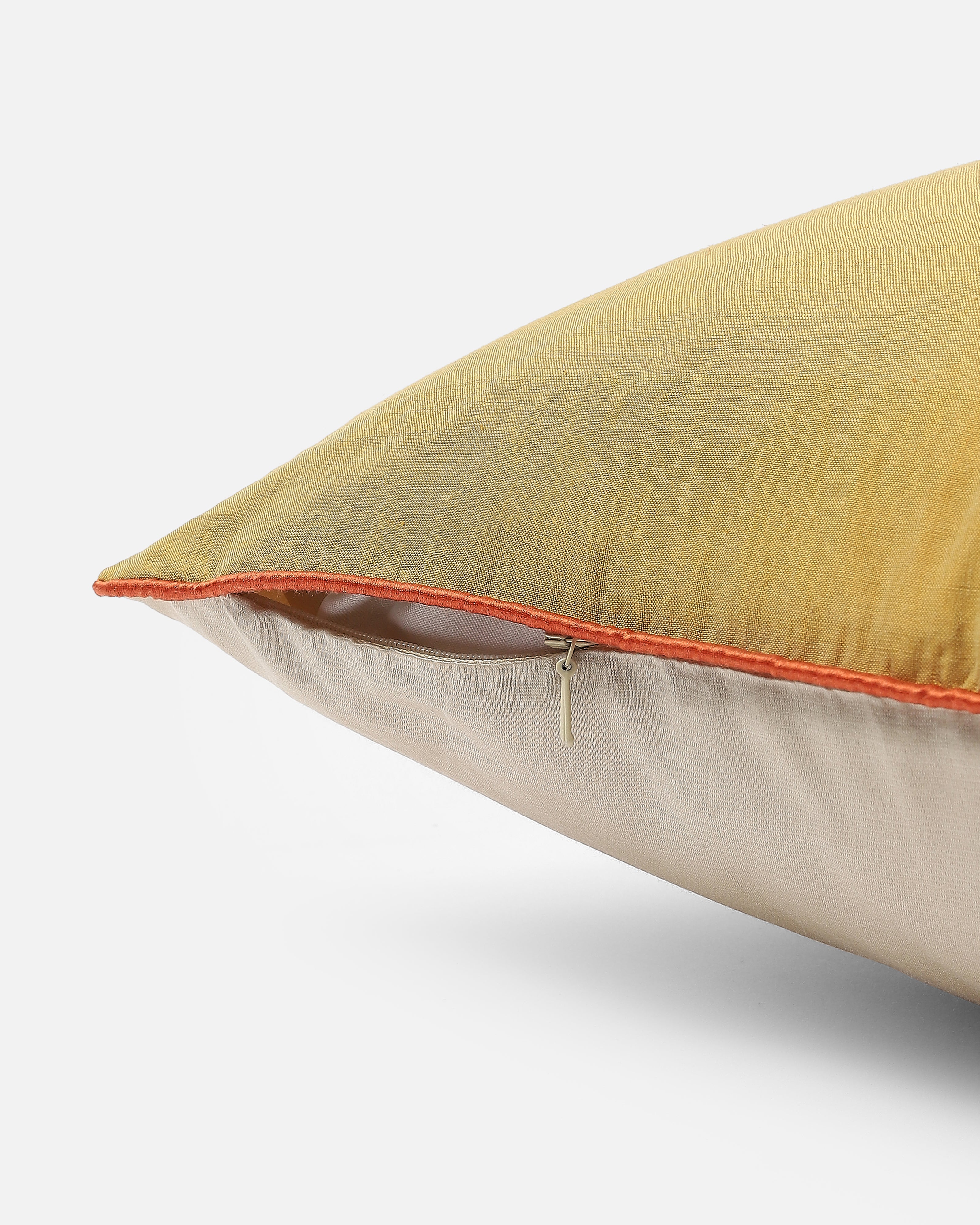 Jamy Pochampally Weft Ikat Cotton Silk Cushion Cover