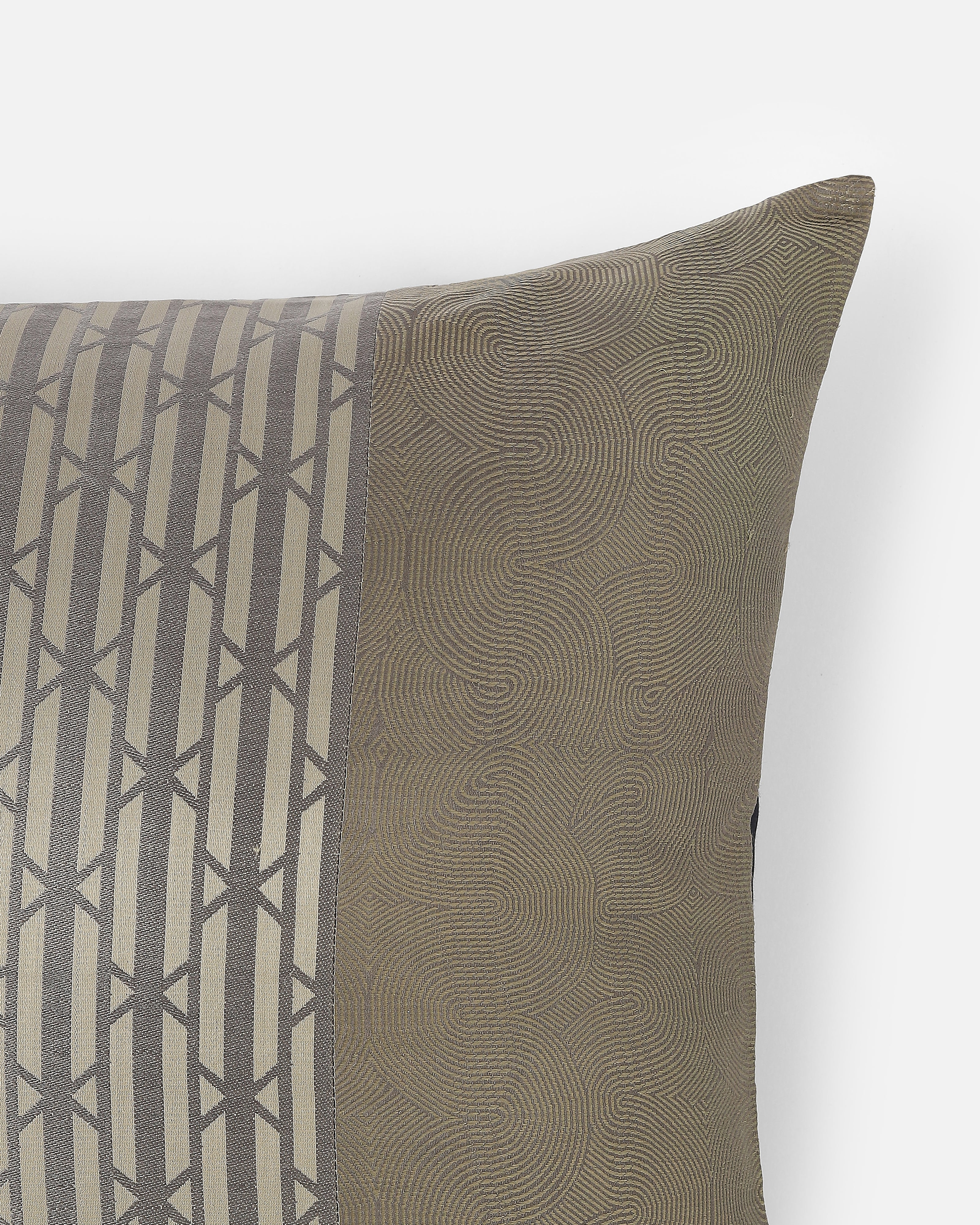 Baryte Banarasi Tanchoi Silk Cushion Cover
