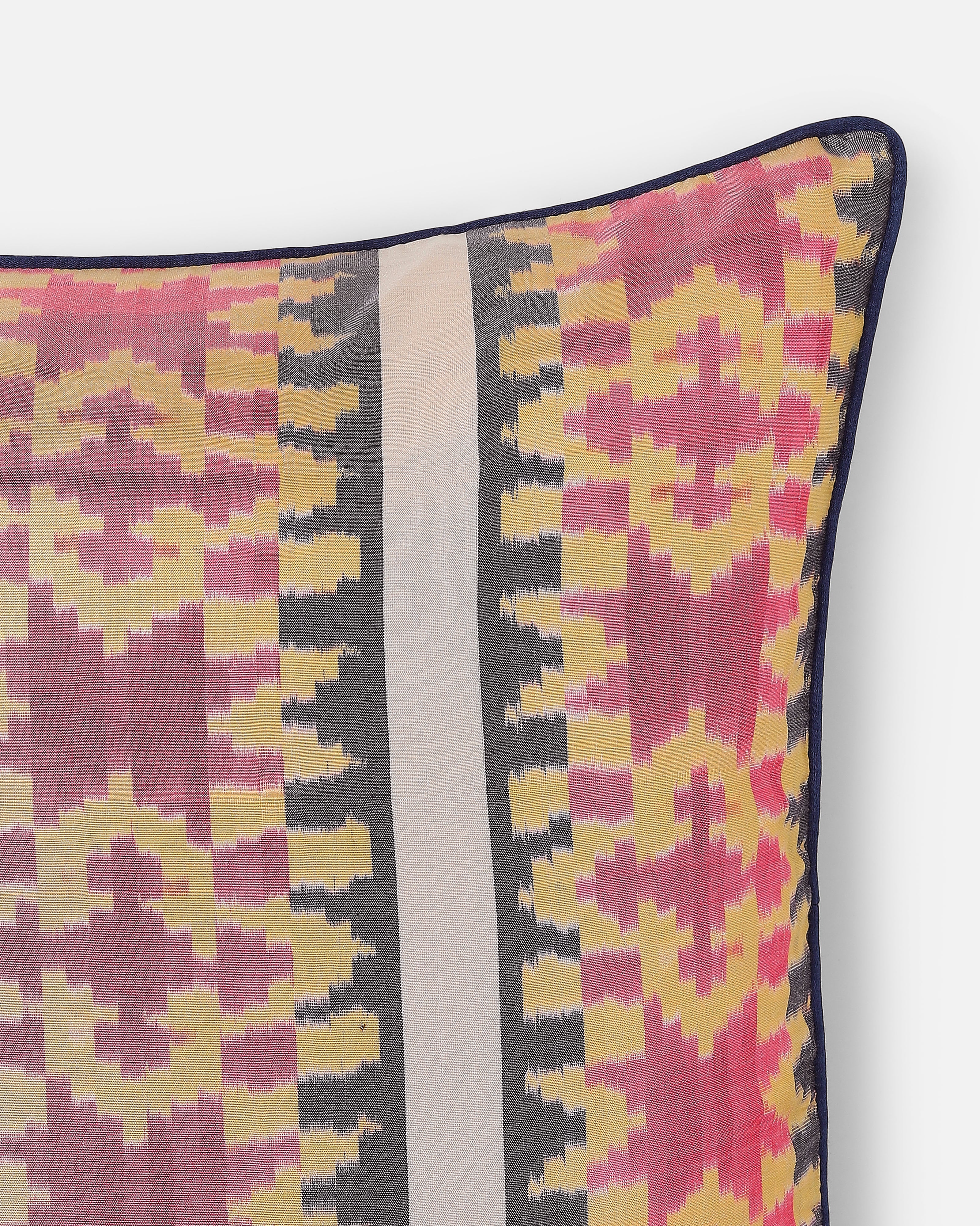 Palam Pochampally Warp Ikat Silk Cotton Cushion Cover