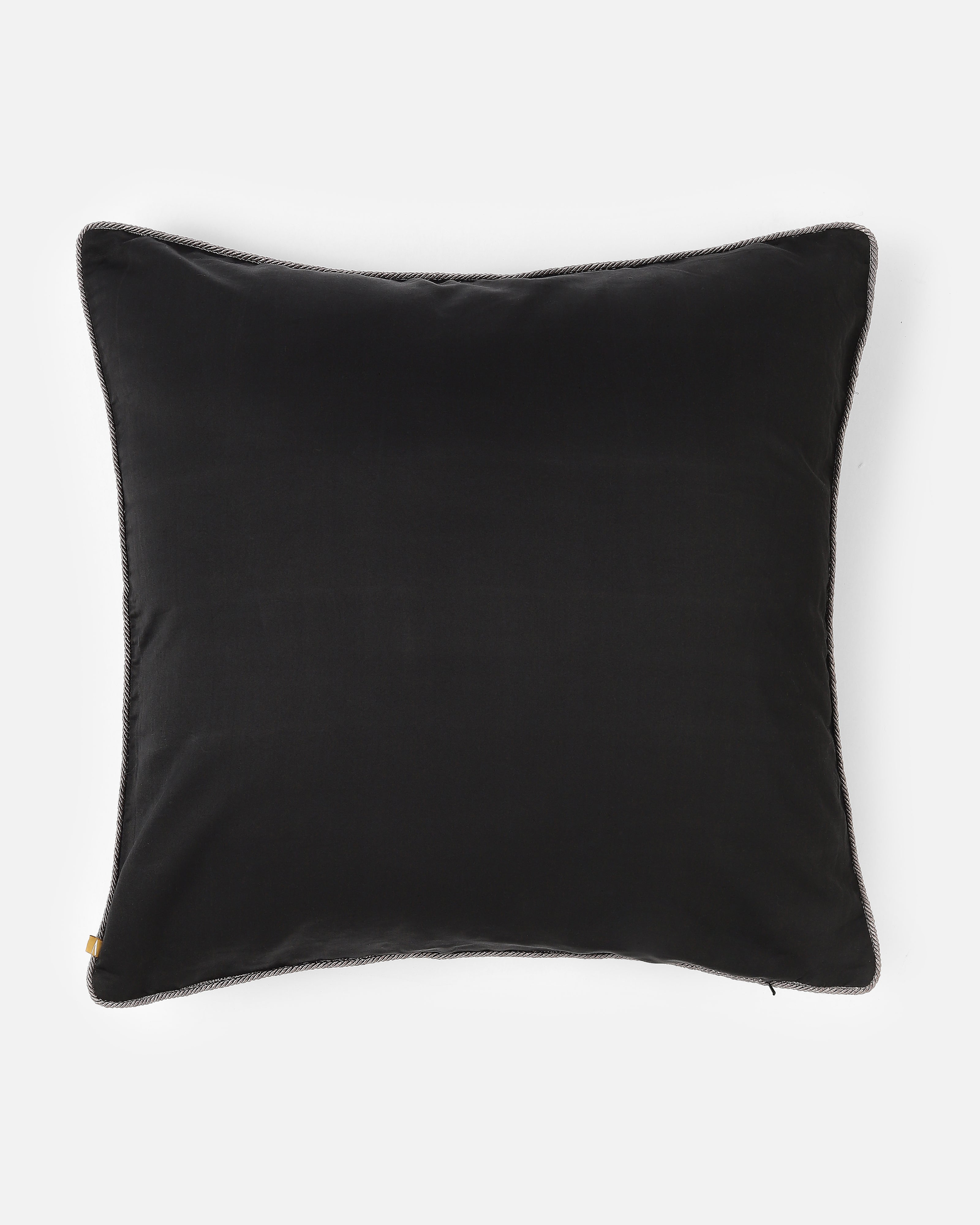 Diorite Banarasi Satin Brocade Silk Viscose Cushion Cover