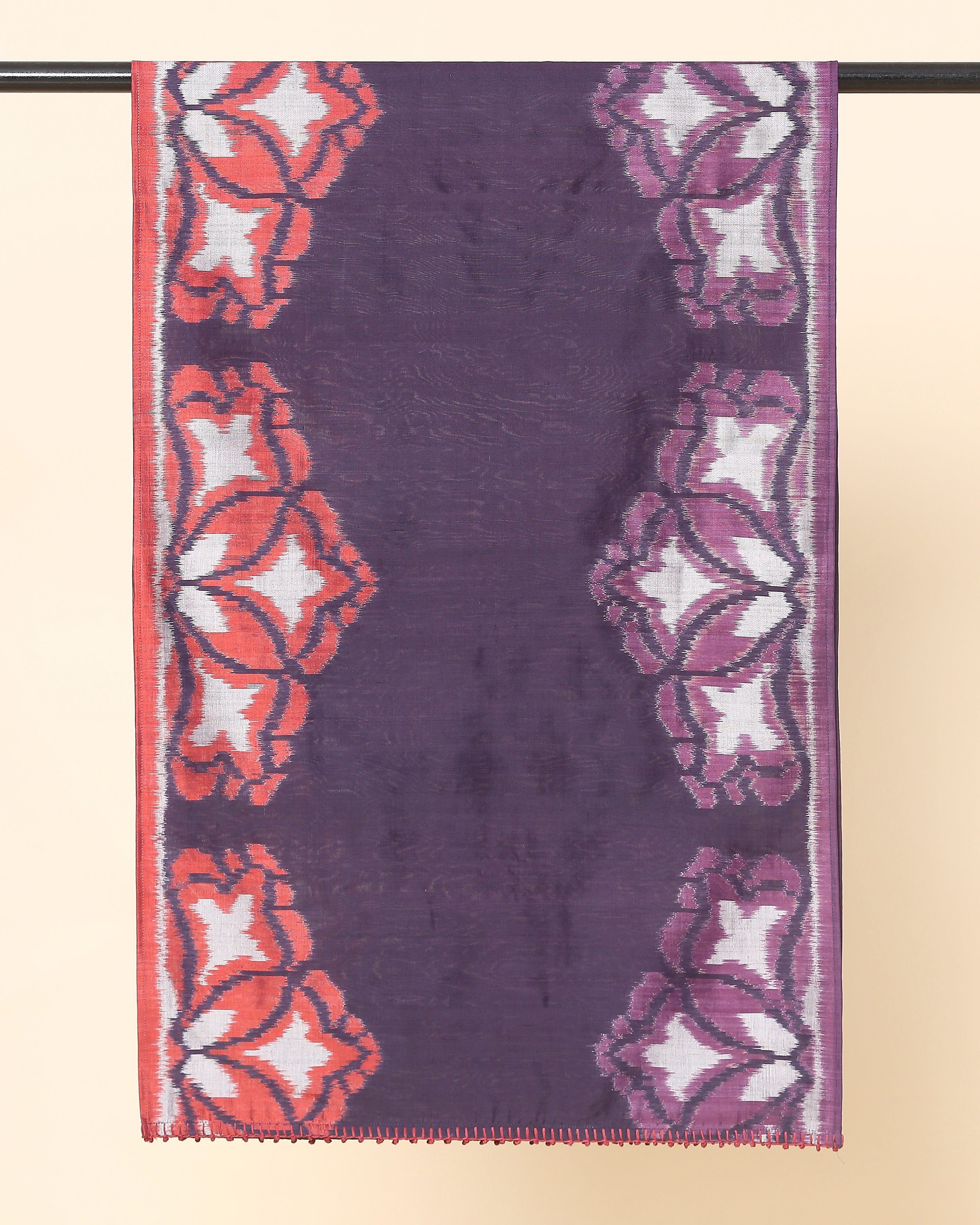 Jourdain Pochampally Weft Ikat Cotton Silk Stole
