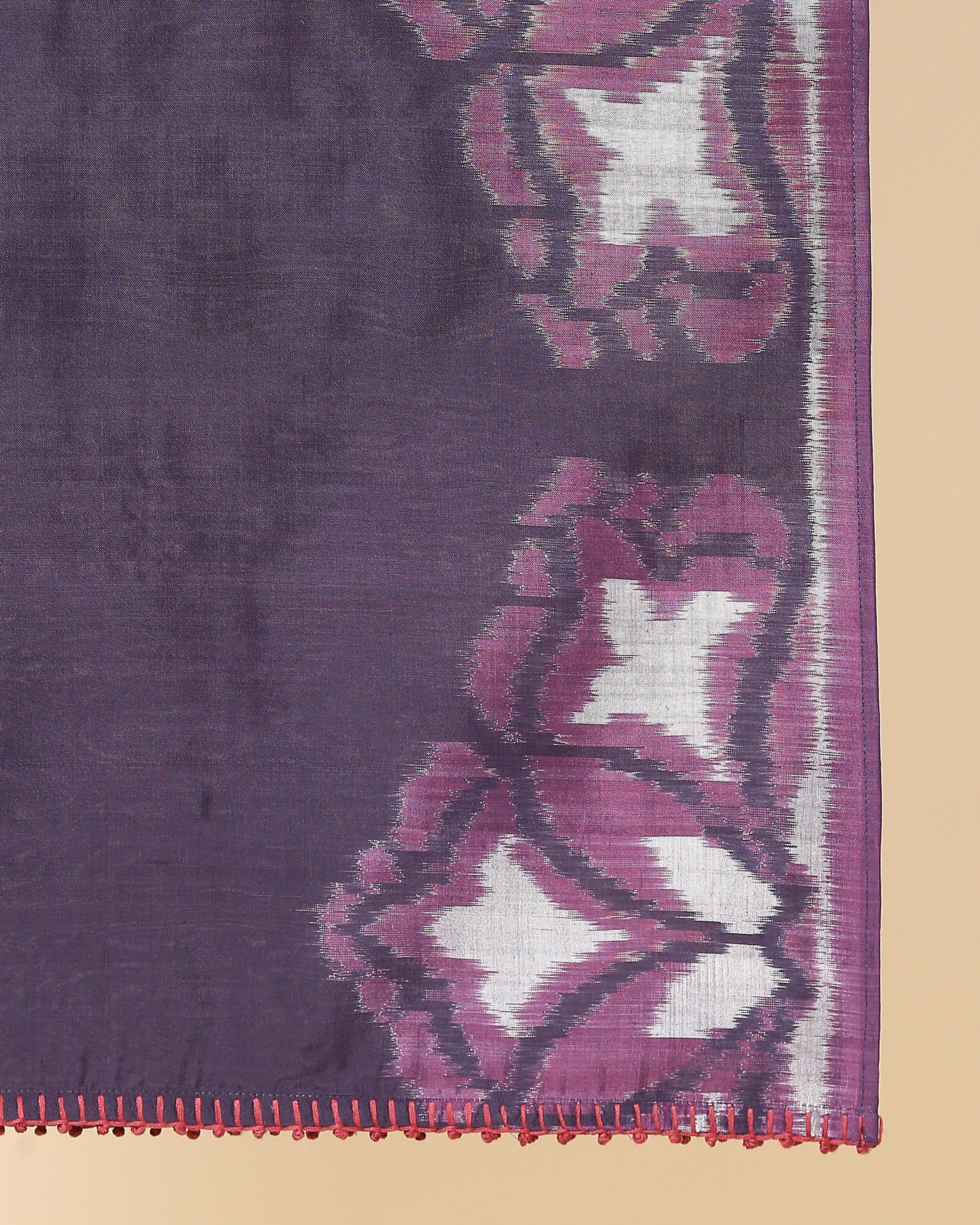 Jourdain Pochampally Weft Ikat Cotton Silk Stole