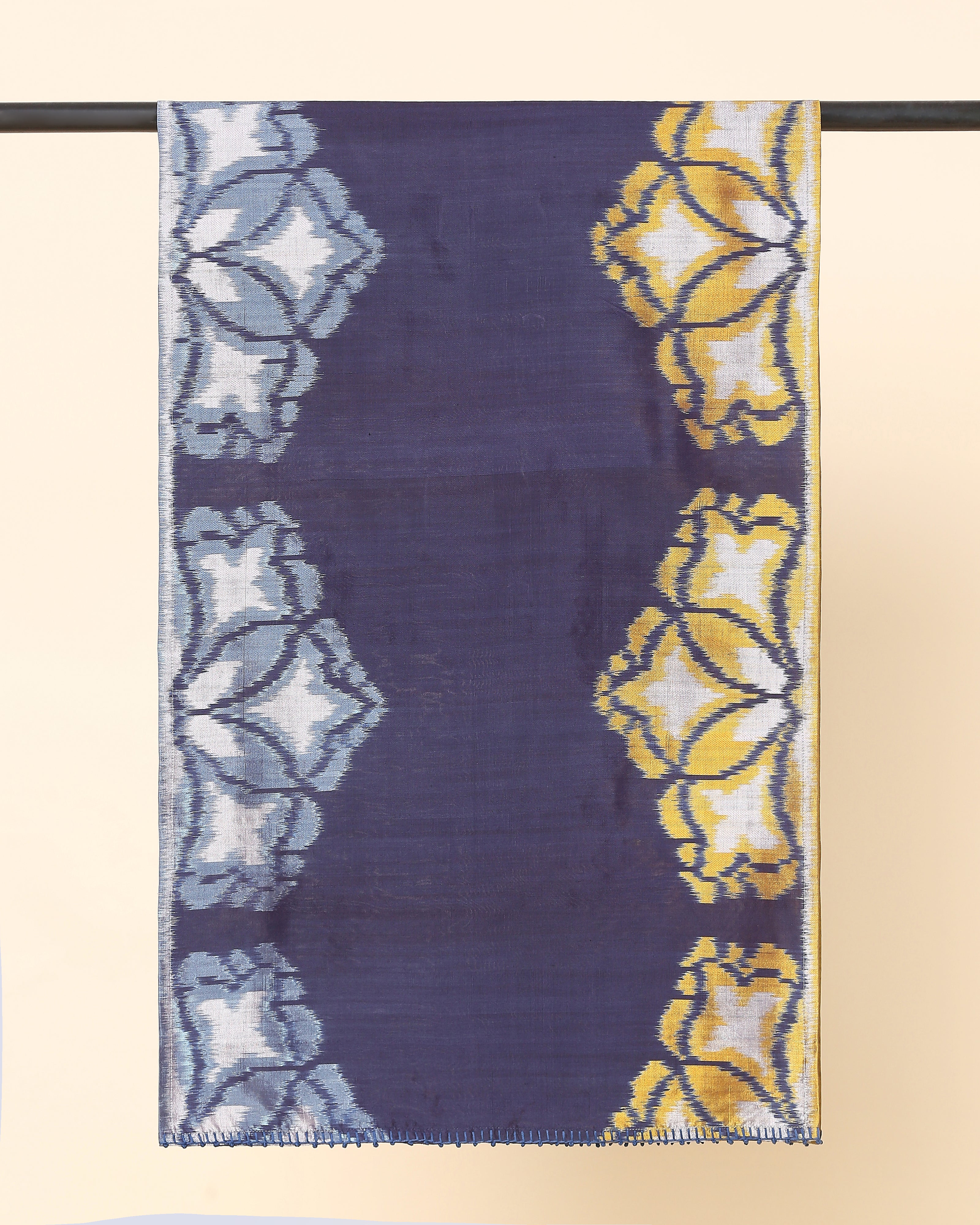 Jourdain Pochampally Weft Ikat Cotton Silk Stole