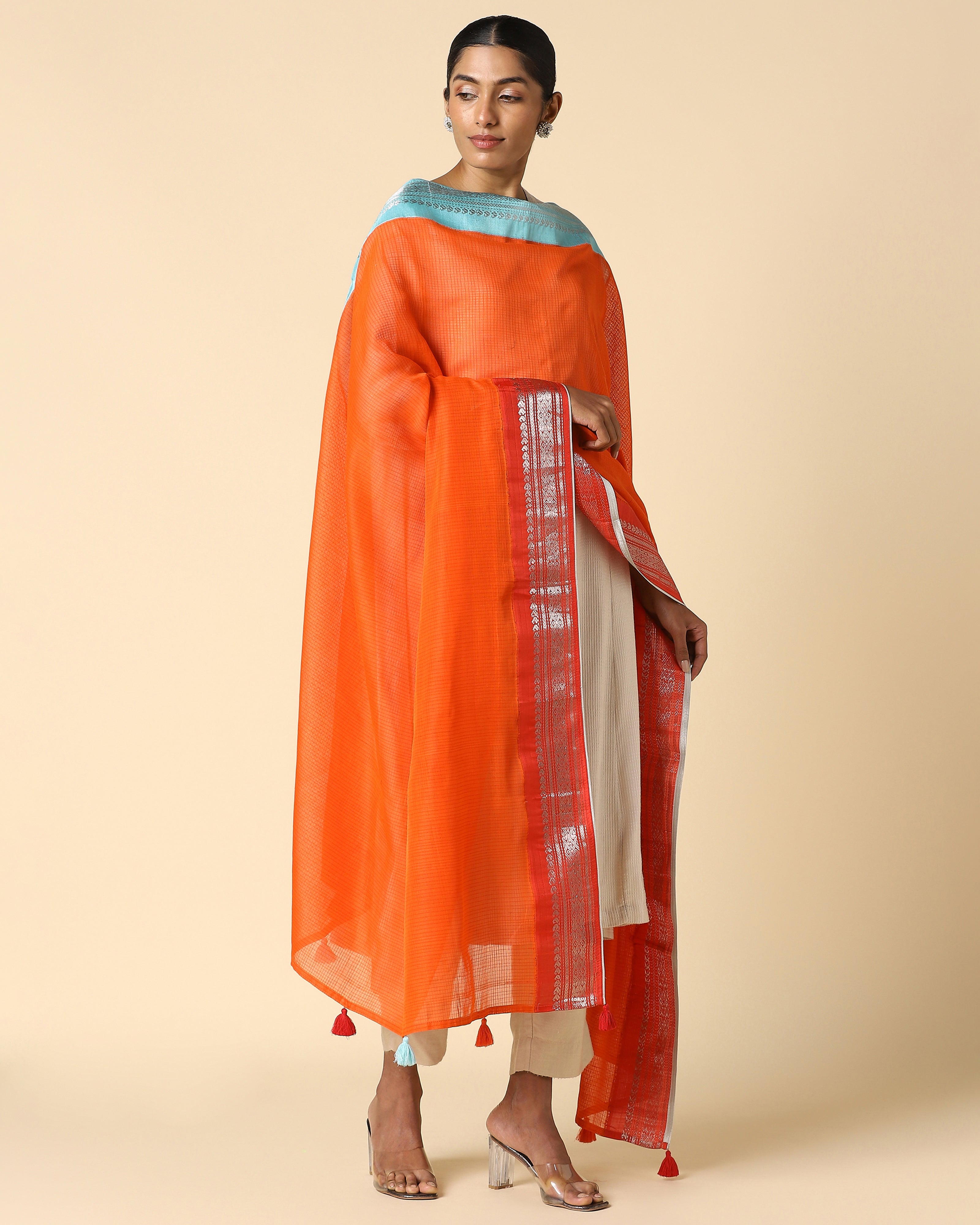 Akshitha Gadwal Kuttu Weave Cotton Silk Dupatta