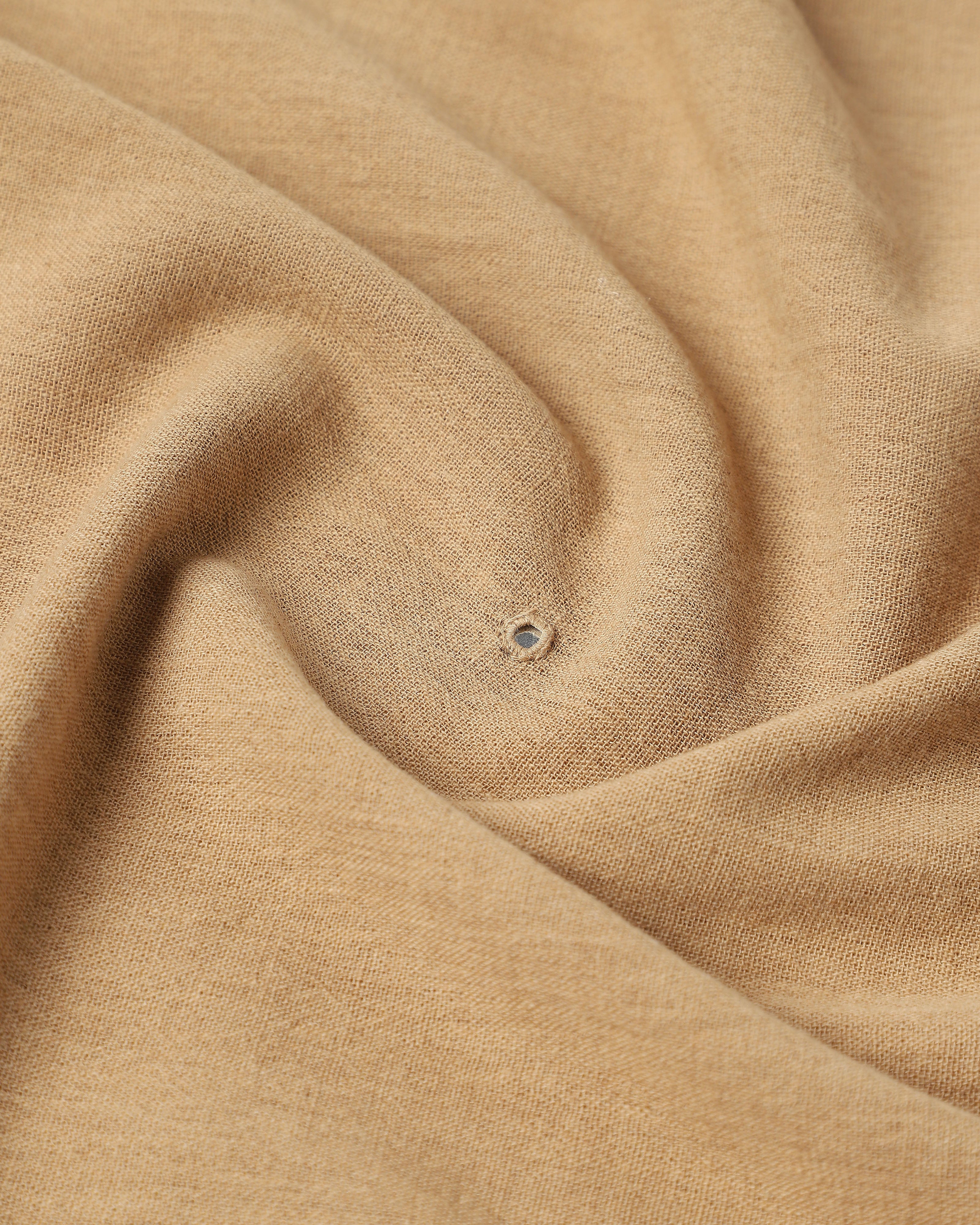 Garima Bhujodi Extra Weft Brown Cotton Saree