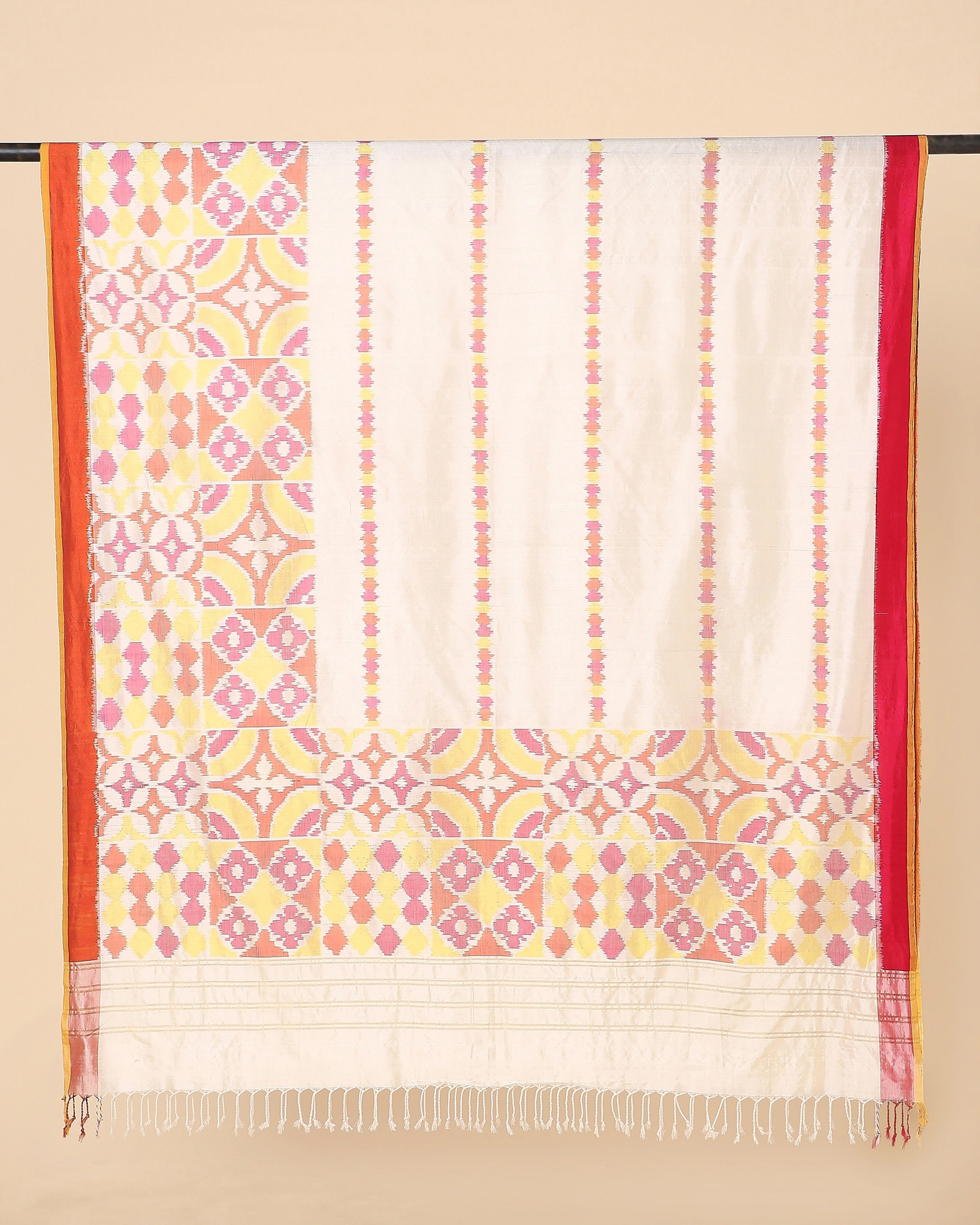 Maaha Pochampally Weft Ikat Silk Dupatta