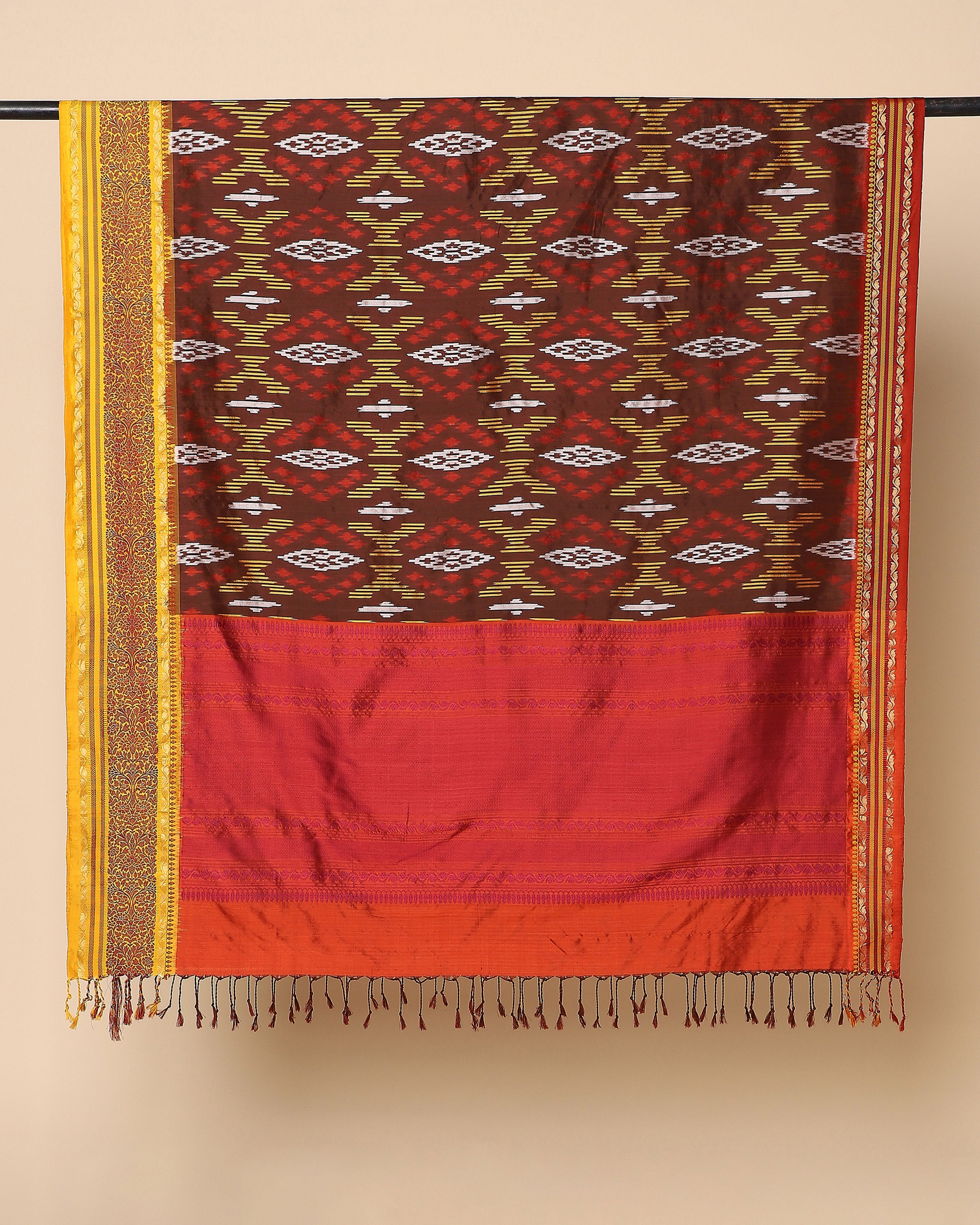 Edisa Pochampally Weft Ikat Silk Dupatta