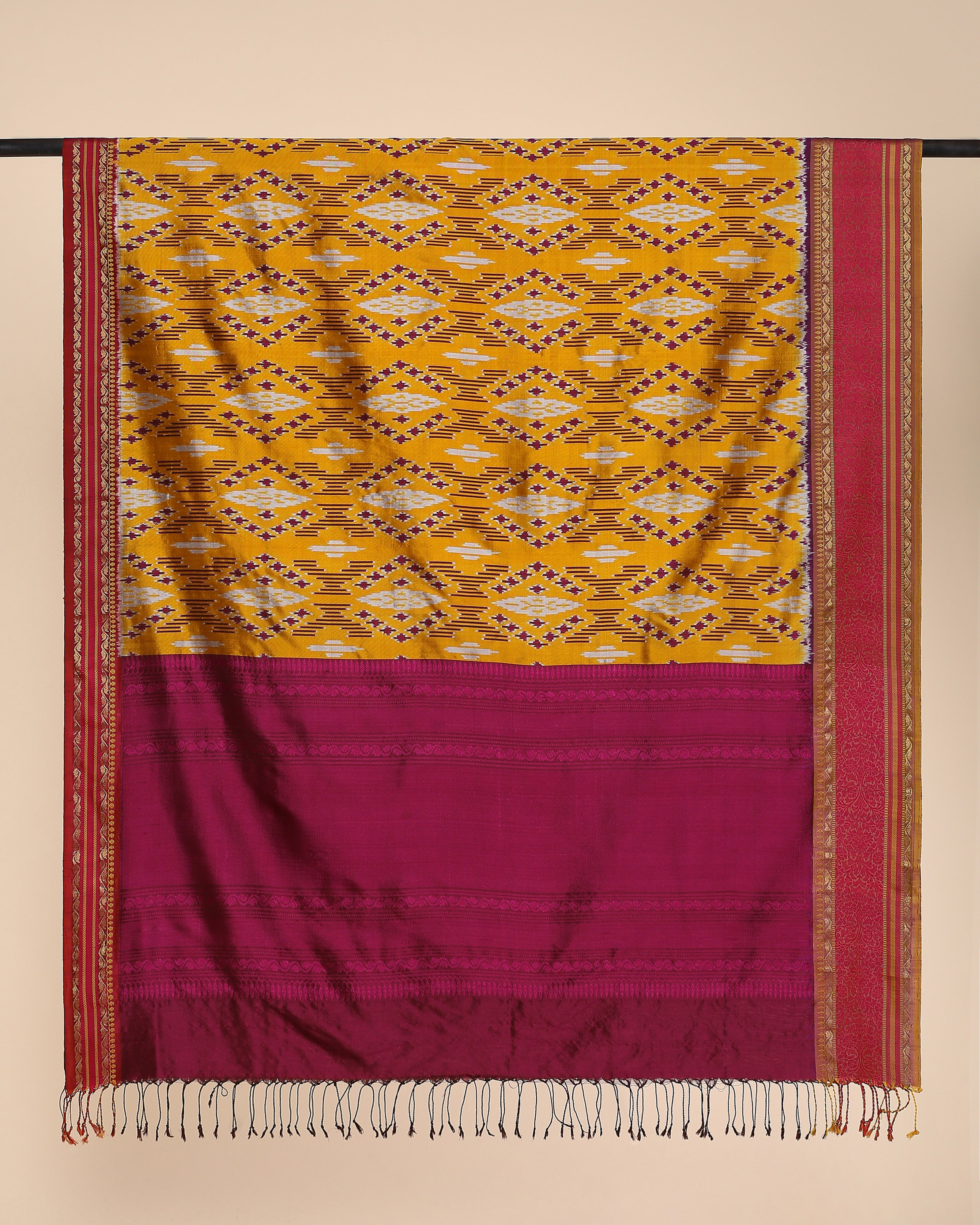 Edisa Pochampally Weft Ikat Silk Dupatta