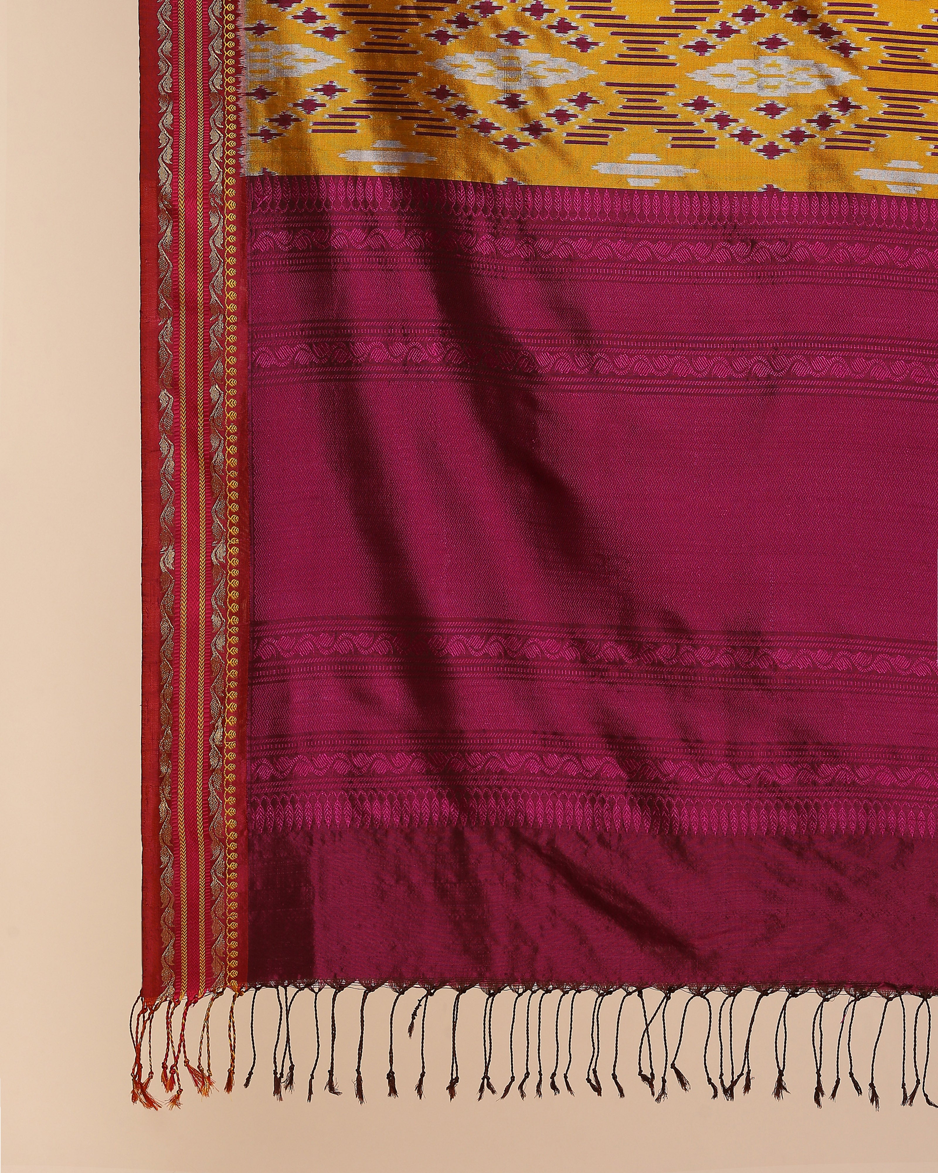 Edisa Pochampally Weft Ikat Silk Dupatta