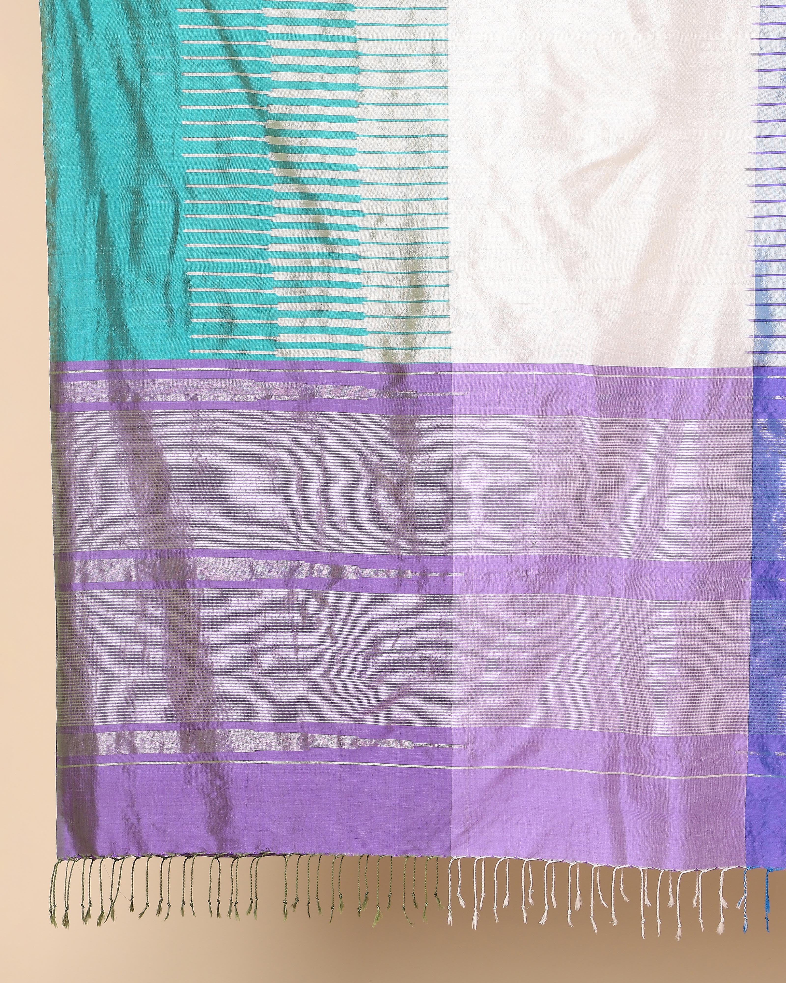Dakin Pochampally Weft Ikat Silk Dupatta