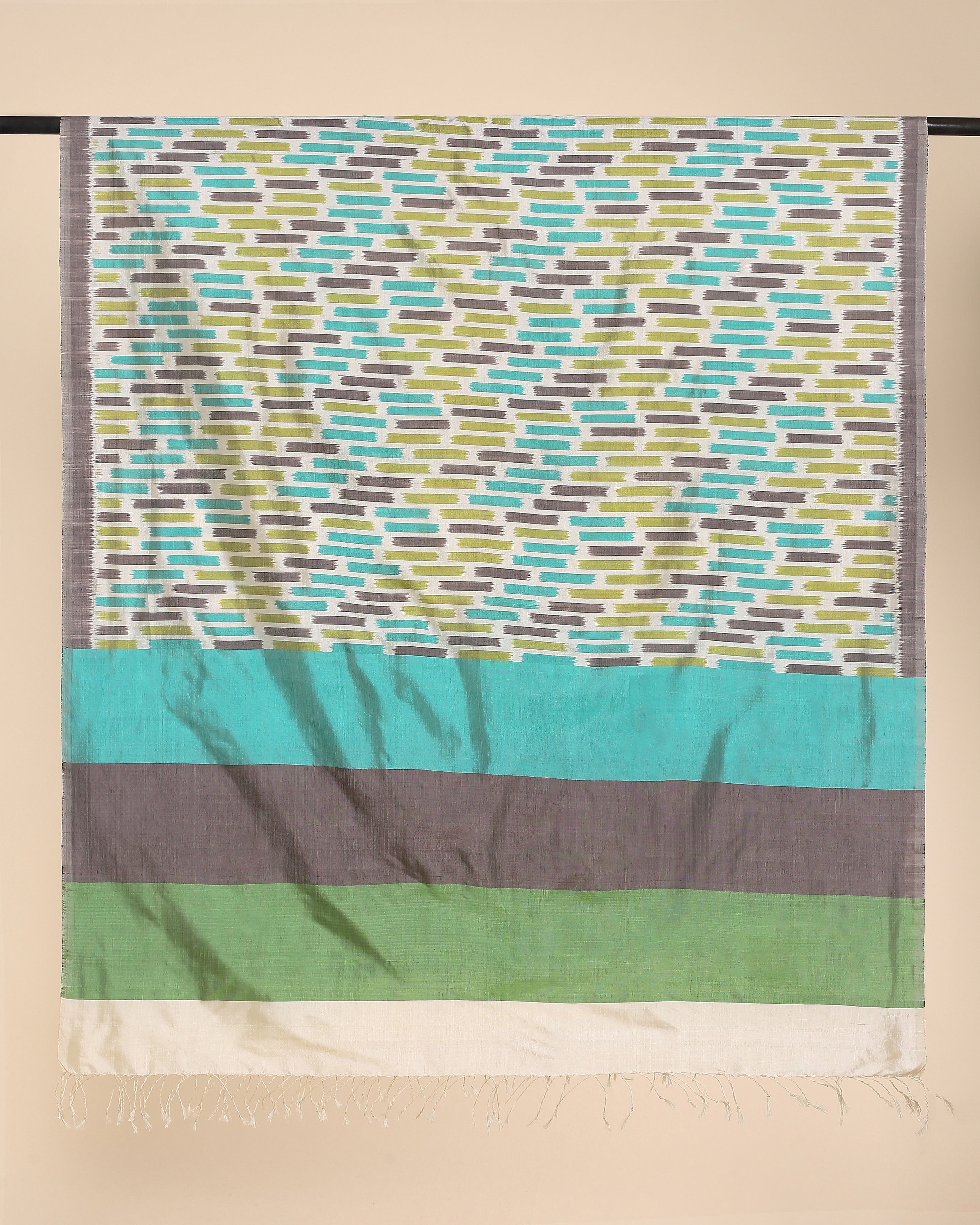 Vasanti Pochampally Weft Ikat Silk Dupatta