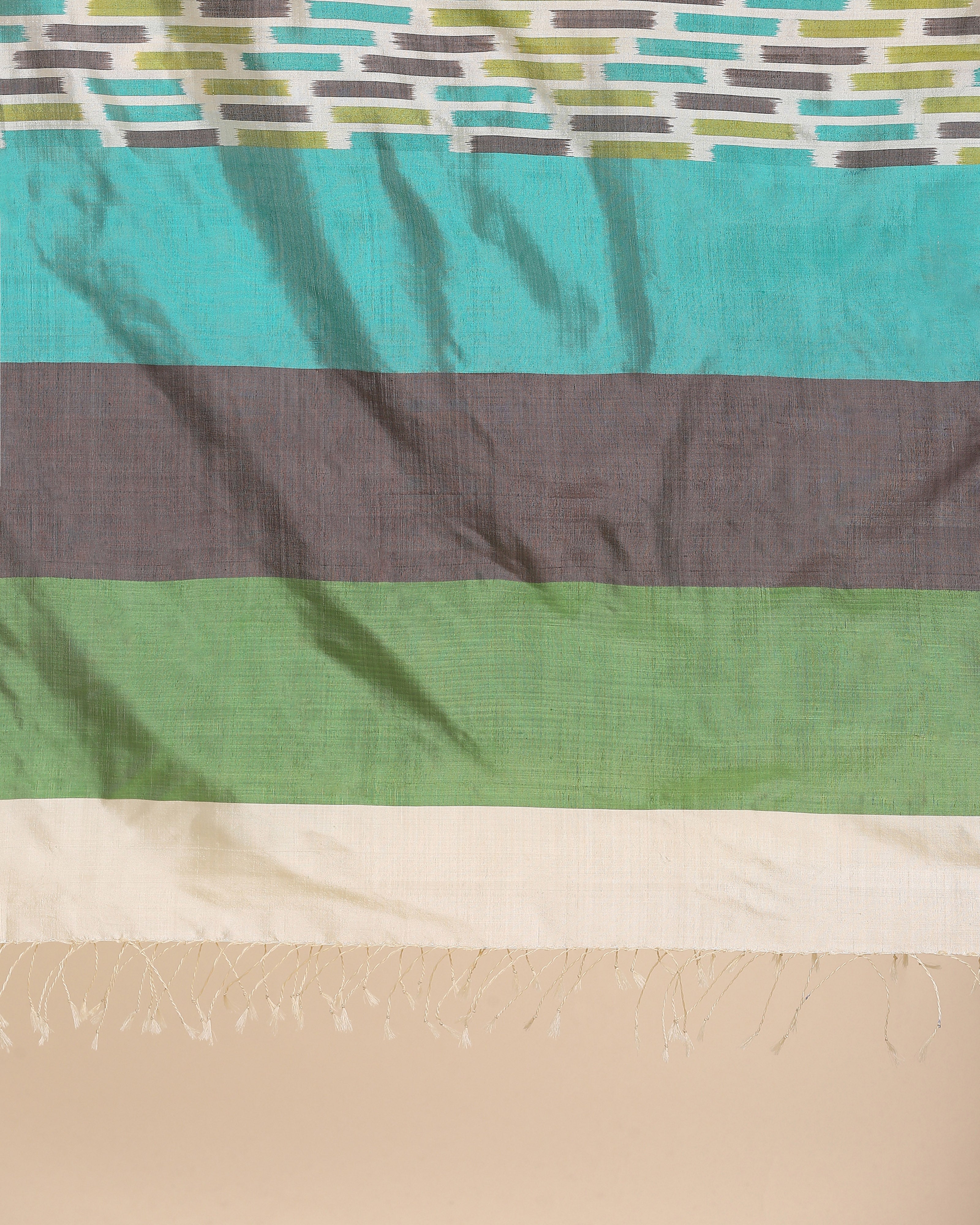Vasanti Pochampally Weft Ikat Silk Dupatta