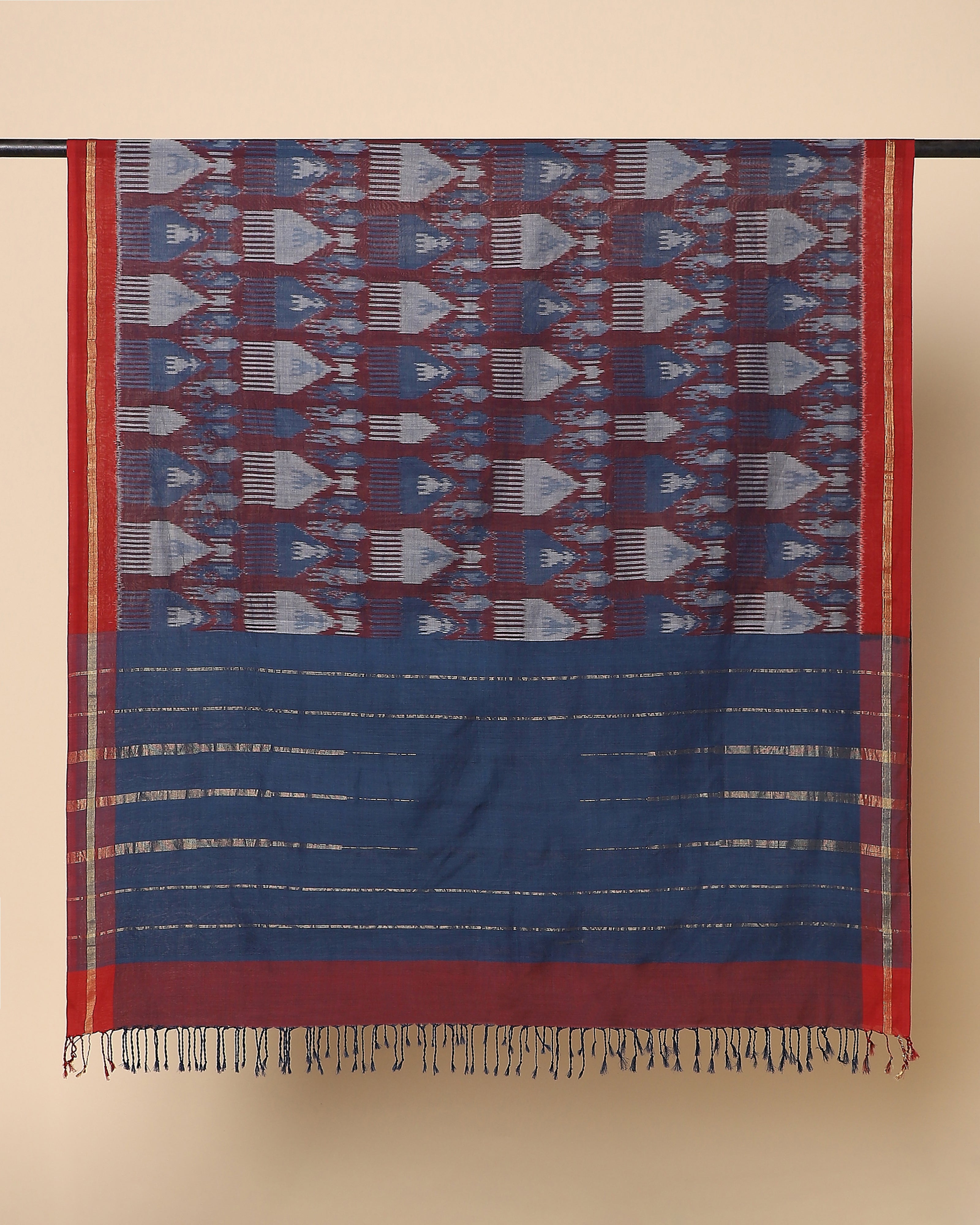 Janhavi Pochampally Weft Ikat Cotton Dupatta