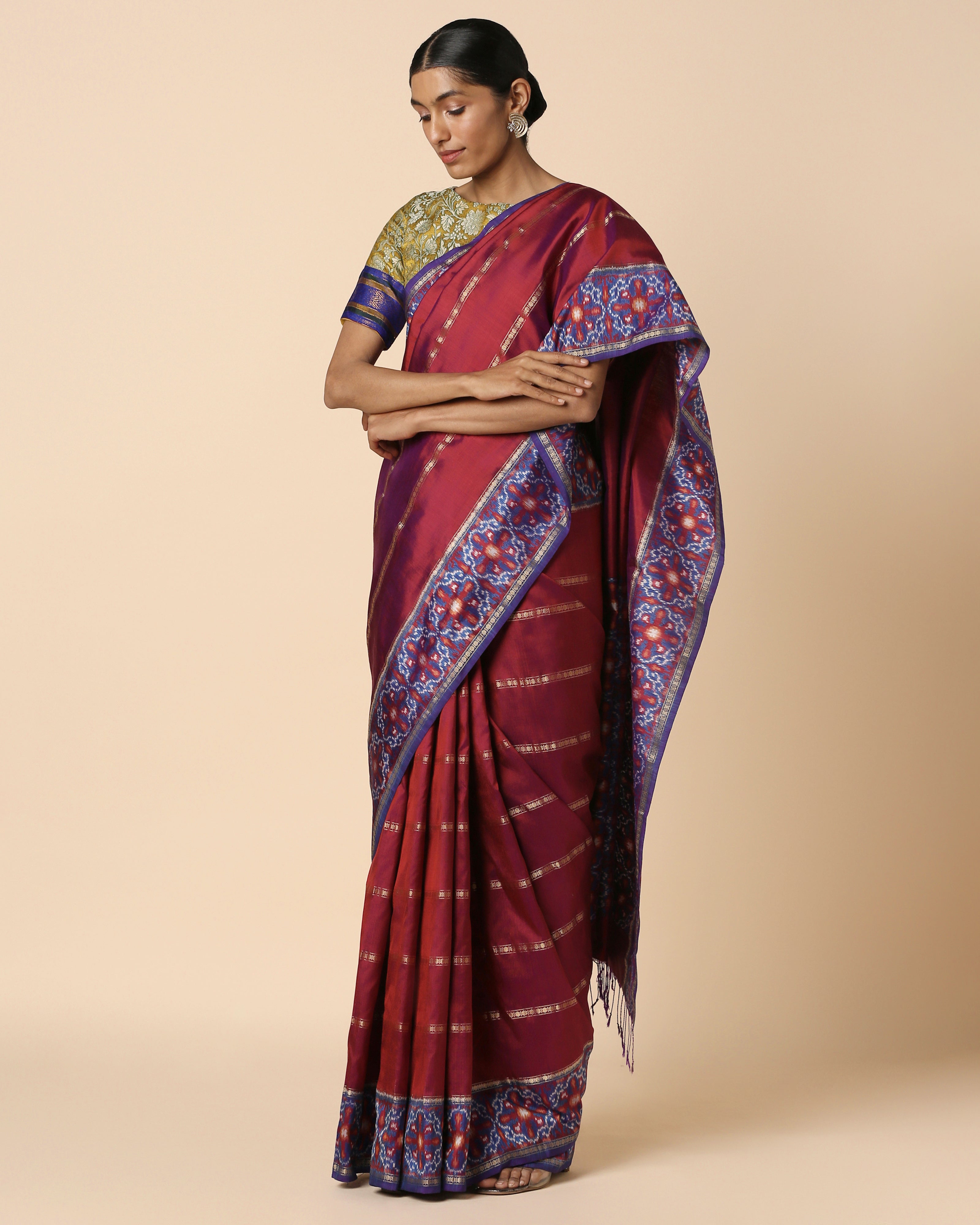Pina Pochampally Weft Ikat Silk Saree