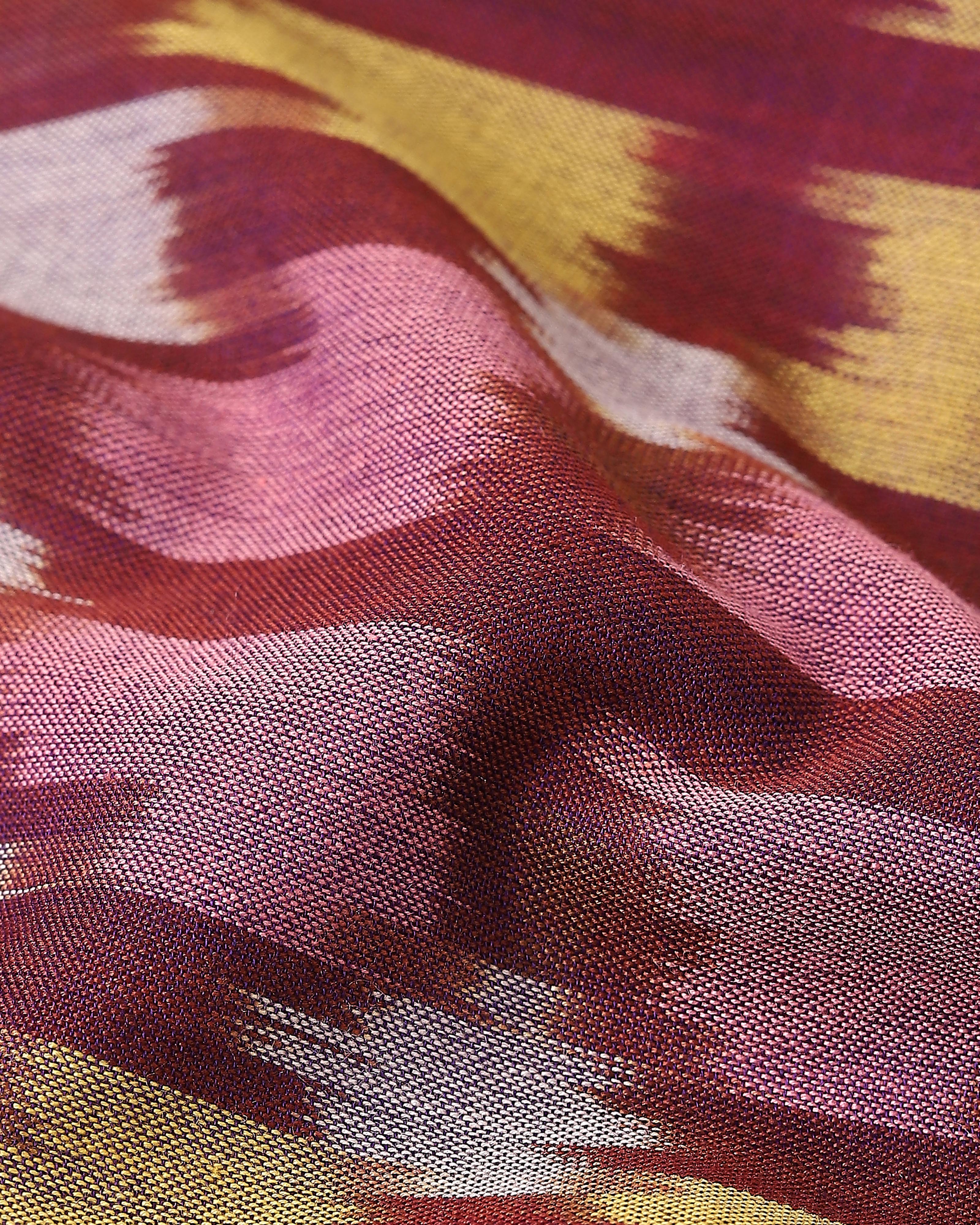 Allami Pochampally Warp Ikat Cotton Saree