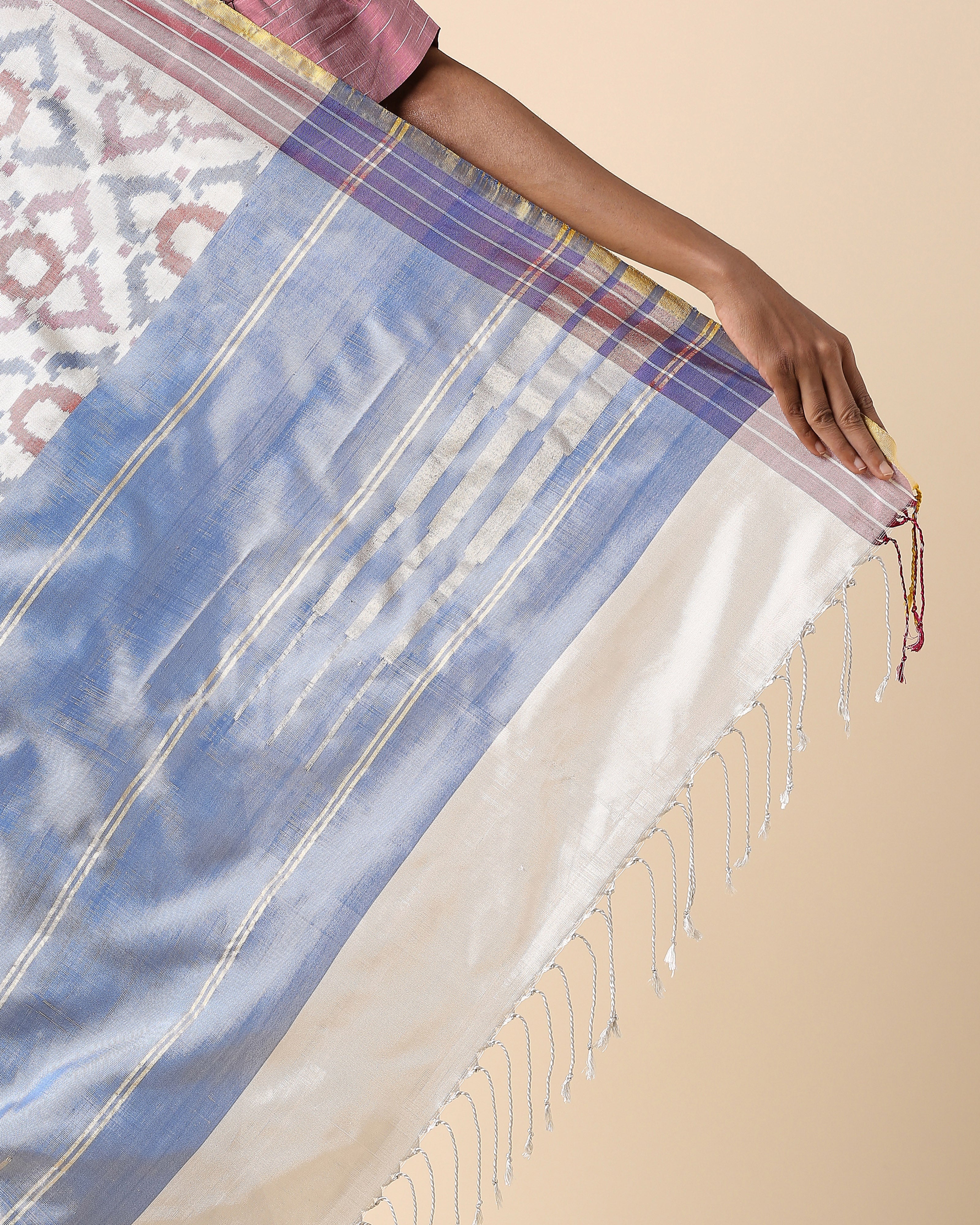 Layina Pochampally Weft Ikat Silk Saree