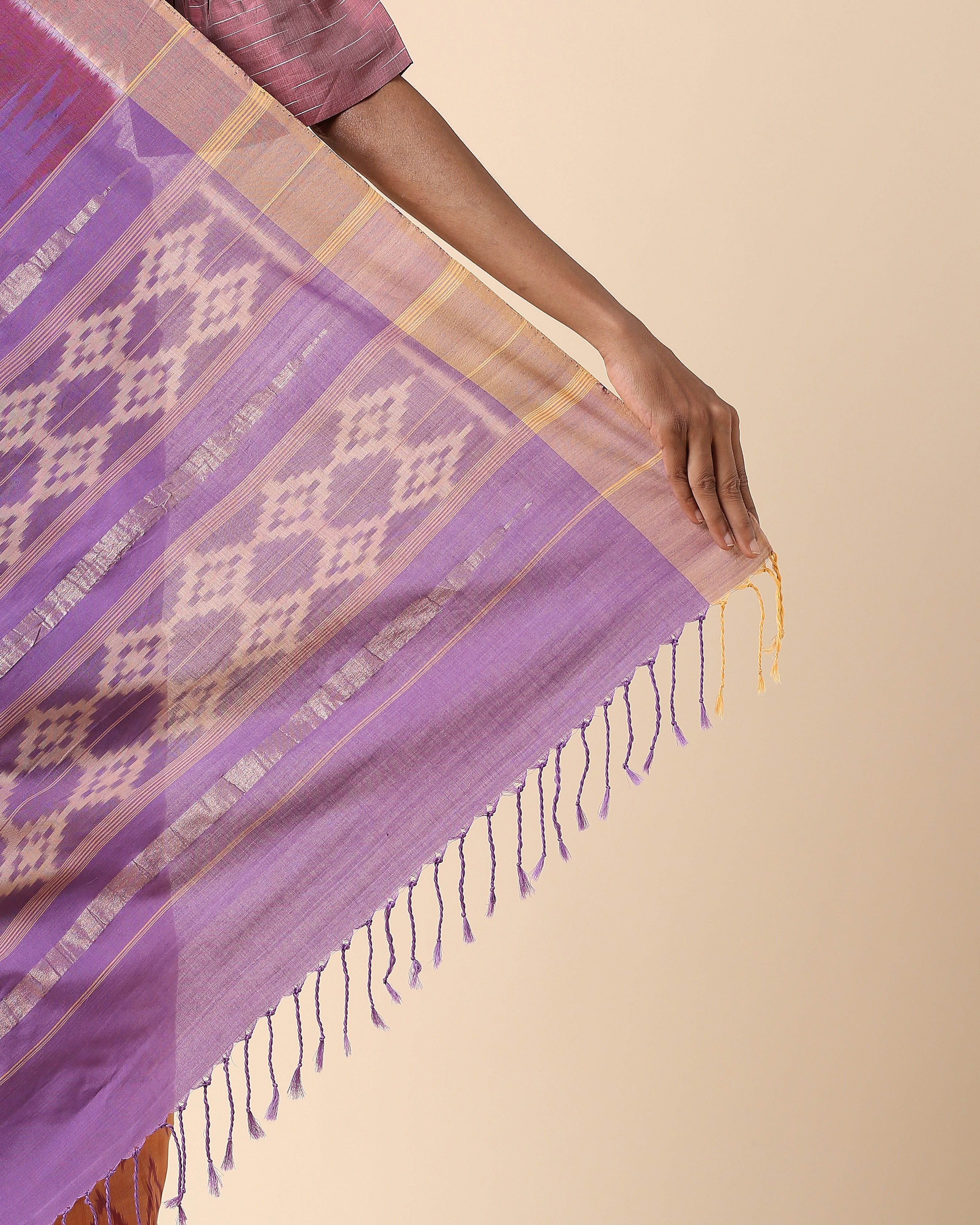 Shazfa Pochampally Weft Ikat Cotton Saree