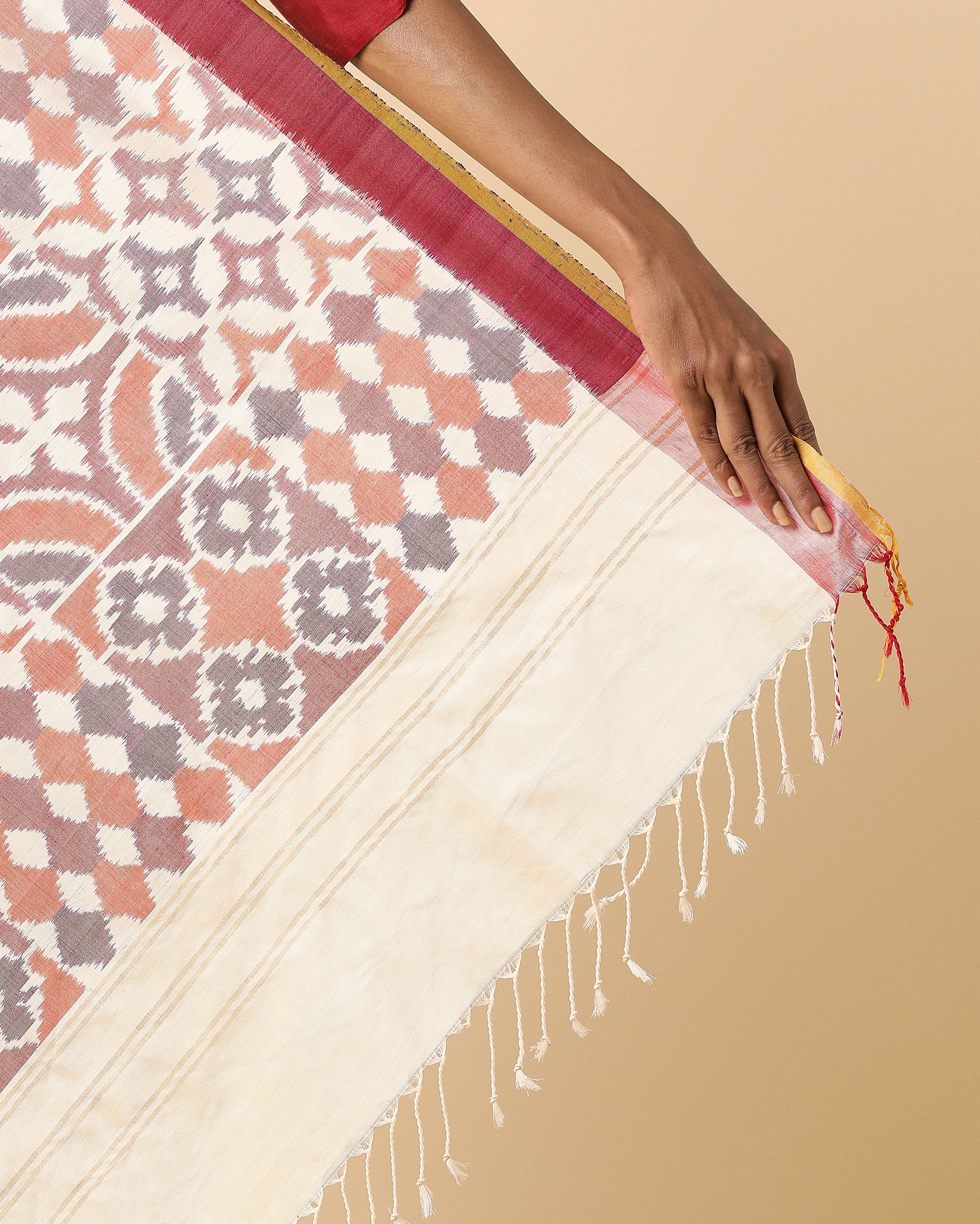Maaha Pochampally Weft Ikat Silk Saree